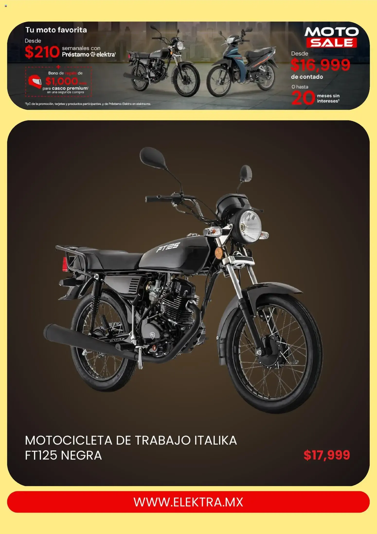 Catálogo de MOTO SALE de Elektra 26 de septiembre al 24 de octubre 2026 - Pagina 3