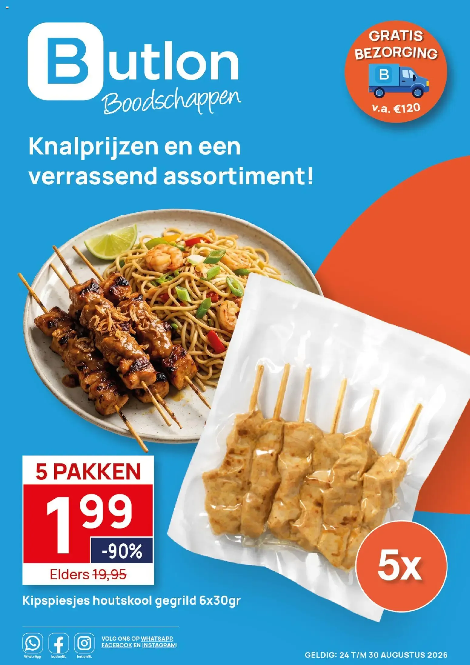 Butlon Boodschappen Knaprijzen en een verrassend assortiment! van 24 augustus tot 30 augustus 2026 - Folder pagina 1