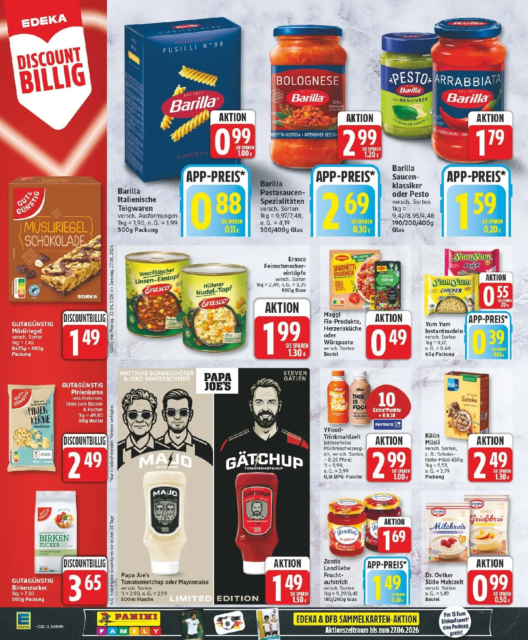 Edeka - Mega Preis der Woche! Prospekt – von Montag 22.06.2026 bis Samstag 27.06.2026 von 22. Juni bis 27. Juni 2026 - Prospekt seite 12