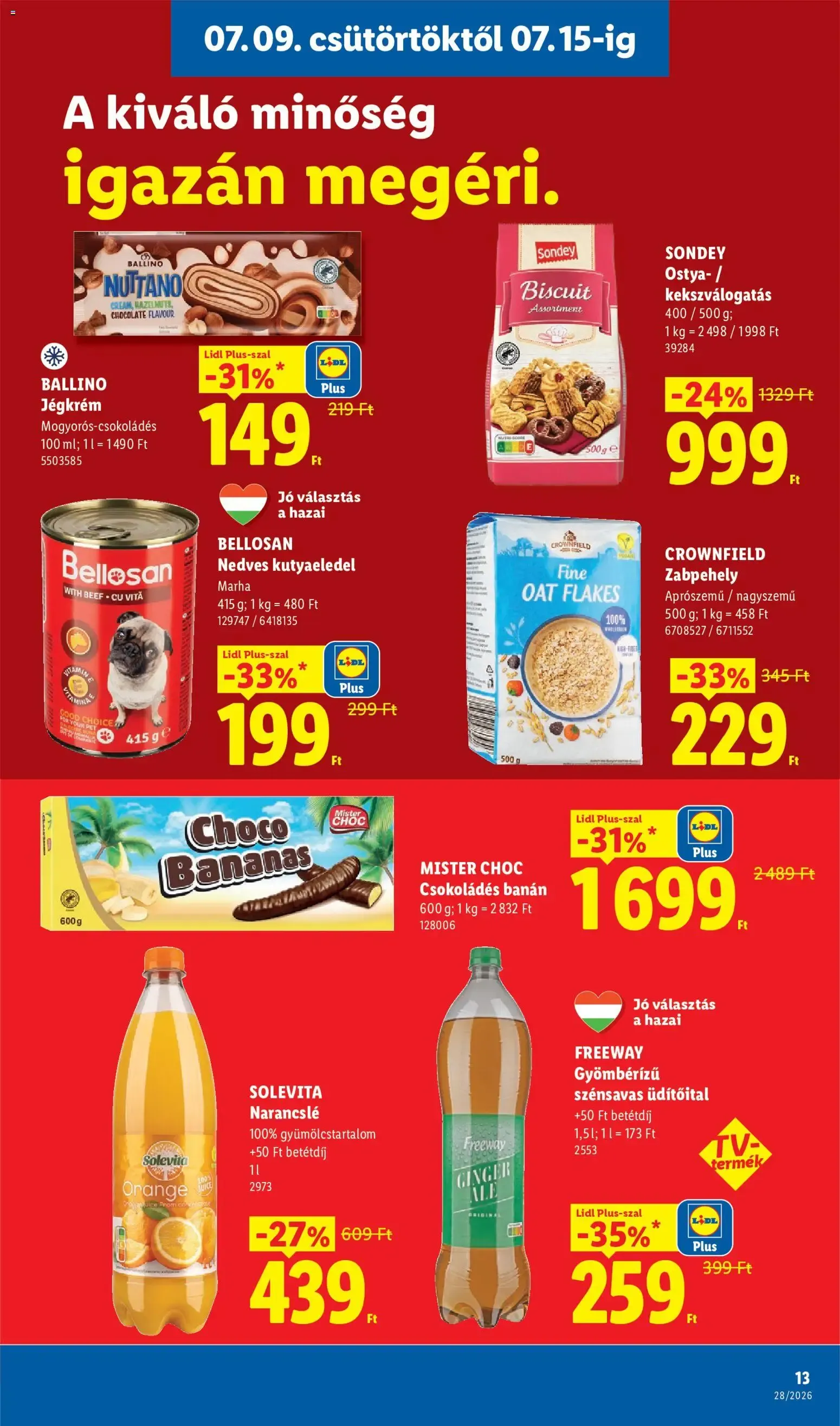 Katalógus Lidl akciós újság - 2026.07.09. -tól/töl > akció, lapozható szórólap 🛍️ július 9.-tól július 15.-ig 2026. - Oldal 13