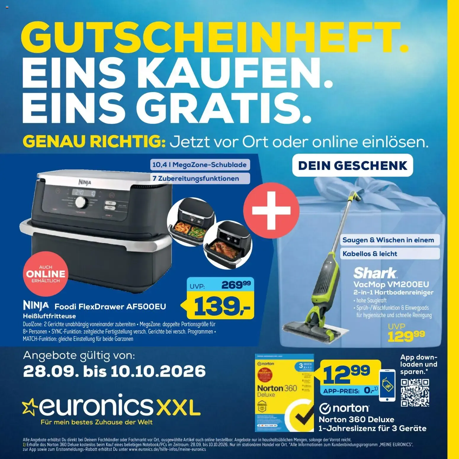 Euronics Aktueller Prospekt (ab 28.09.2026) zum Blättern von 28. September bis 10. Oktober 2026 - Prospekt seite 1
