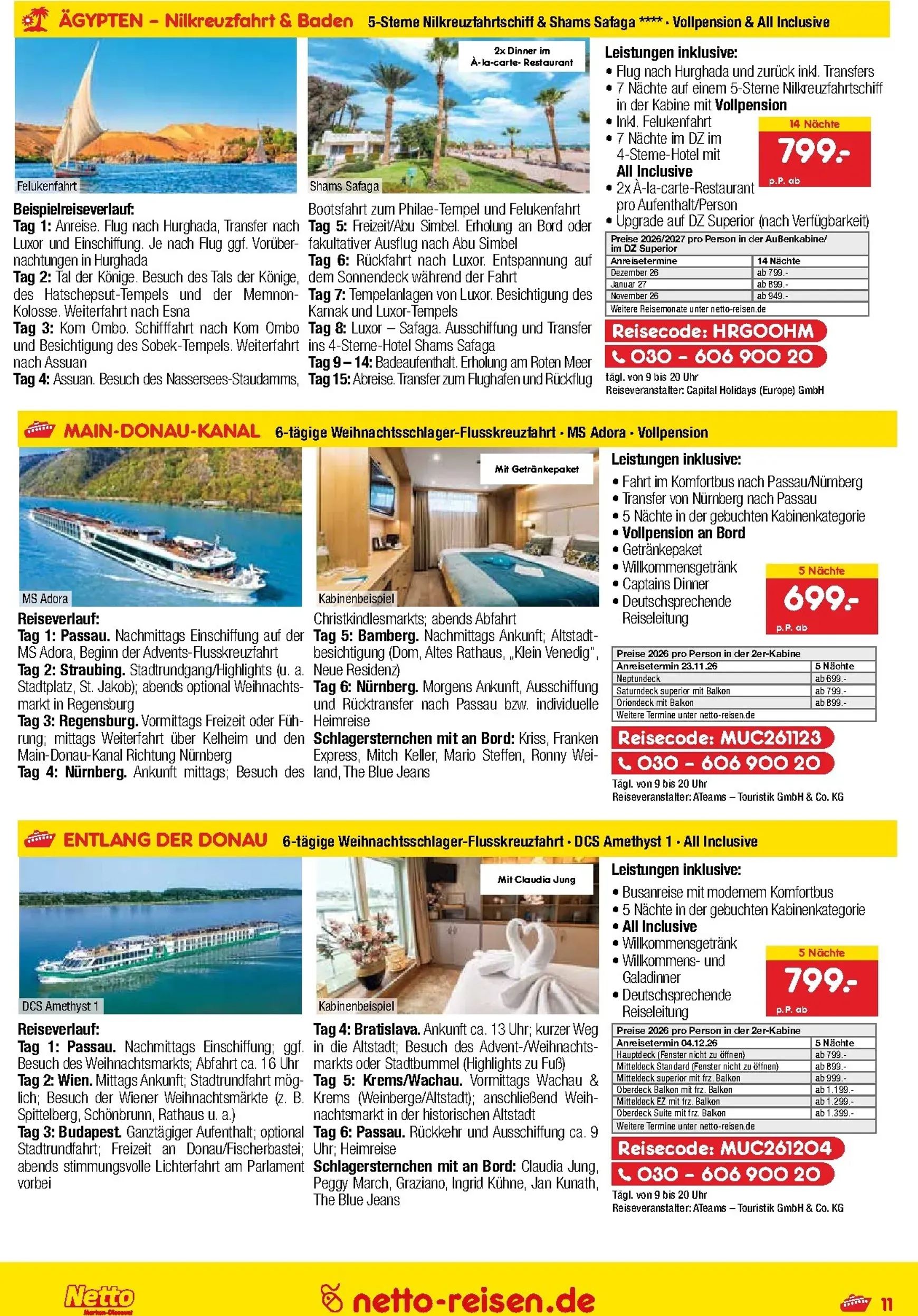 Netto Marken Discount - Reise-Angebote Prospekt – von Donnerstag 28.05.2026 bis Dienstag 30.06.2026 von 28. Mai bis 30. Juni 2026 - Prospekt seite 11