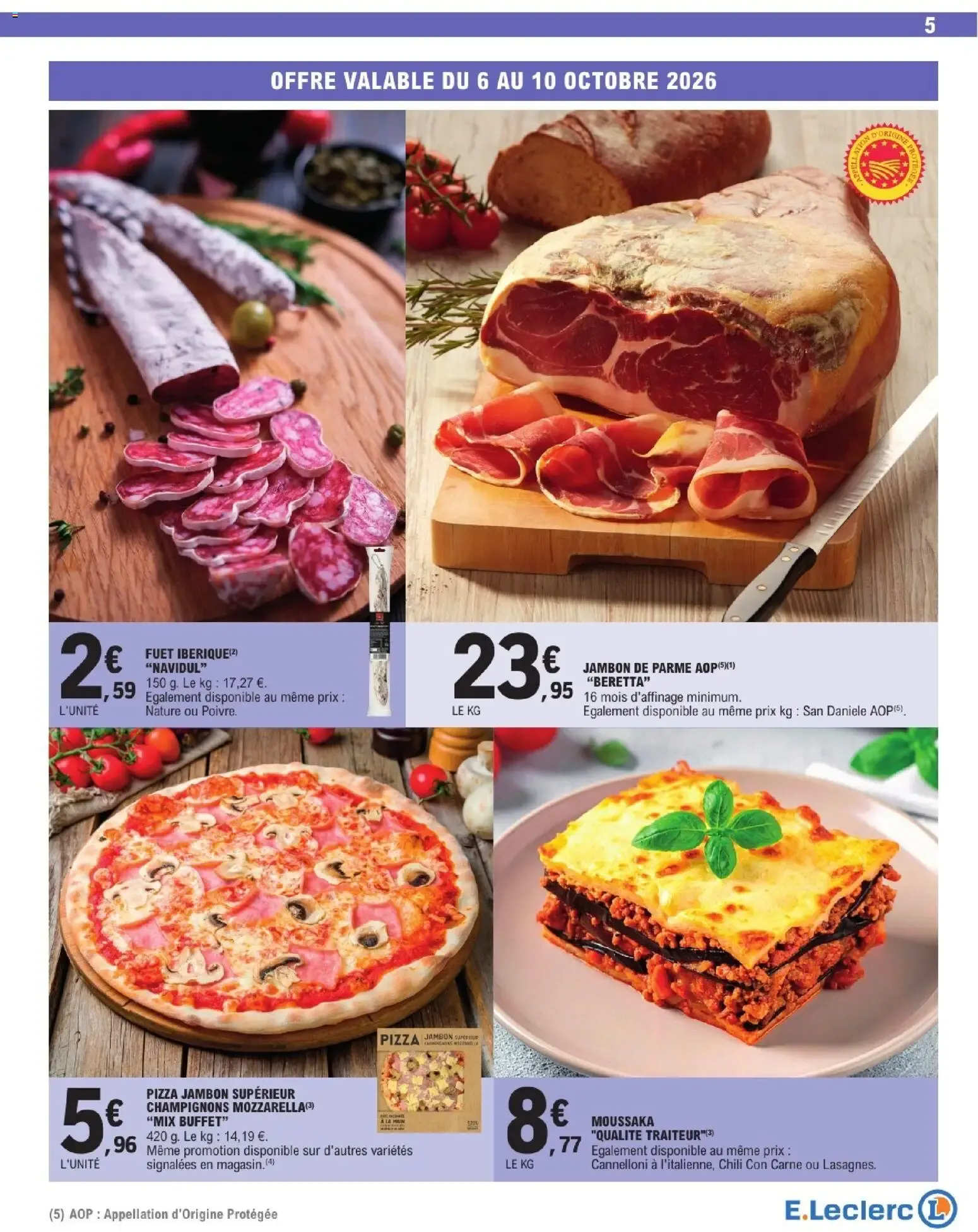 E.Leclerc: Que des promos en or pour le quotidien! du 6 octobre au 17 octobre 2026 - Catalogue page 5