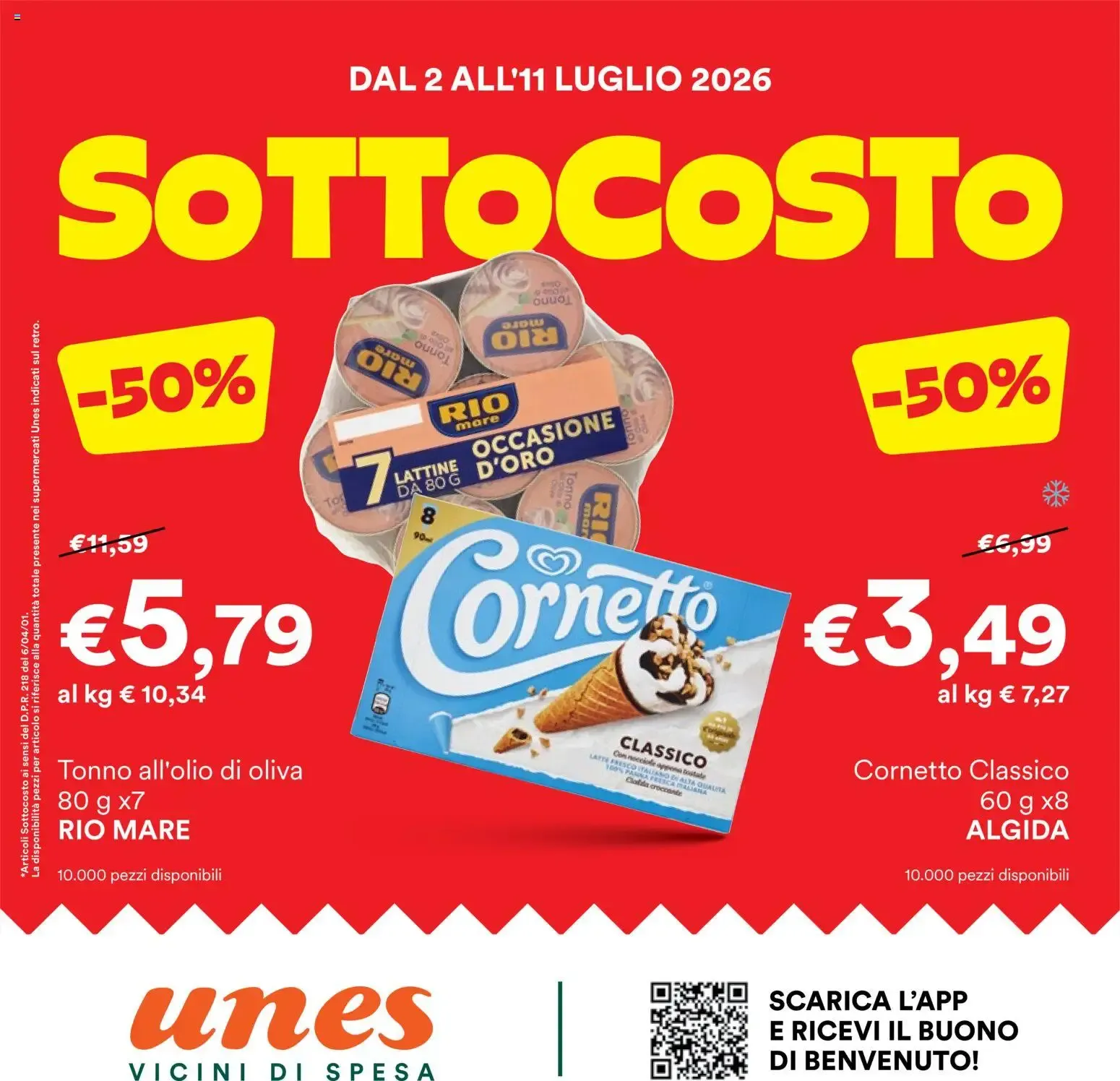 Nuovo Unes volantino dal 02/07/2026 > offerte anteprima 🛍️ da 2 luglio a 11 luglio di 2026 - Pagina del volantino 1