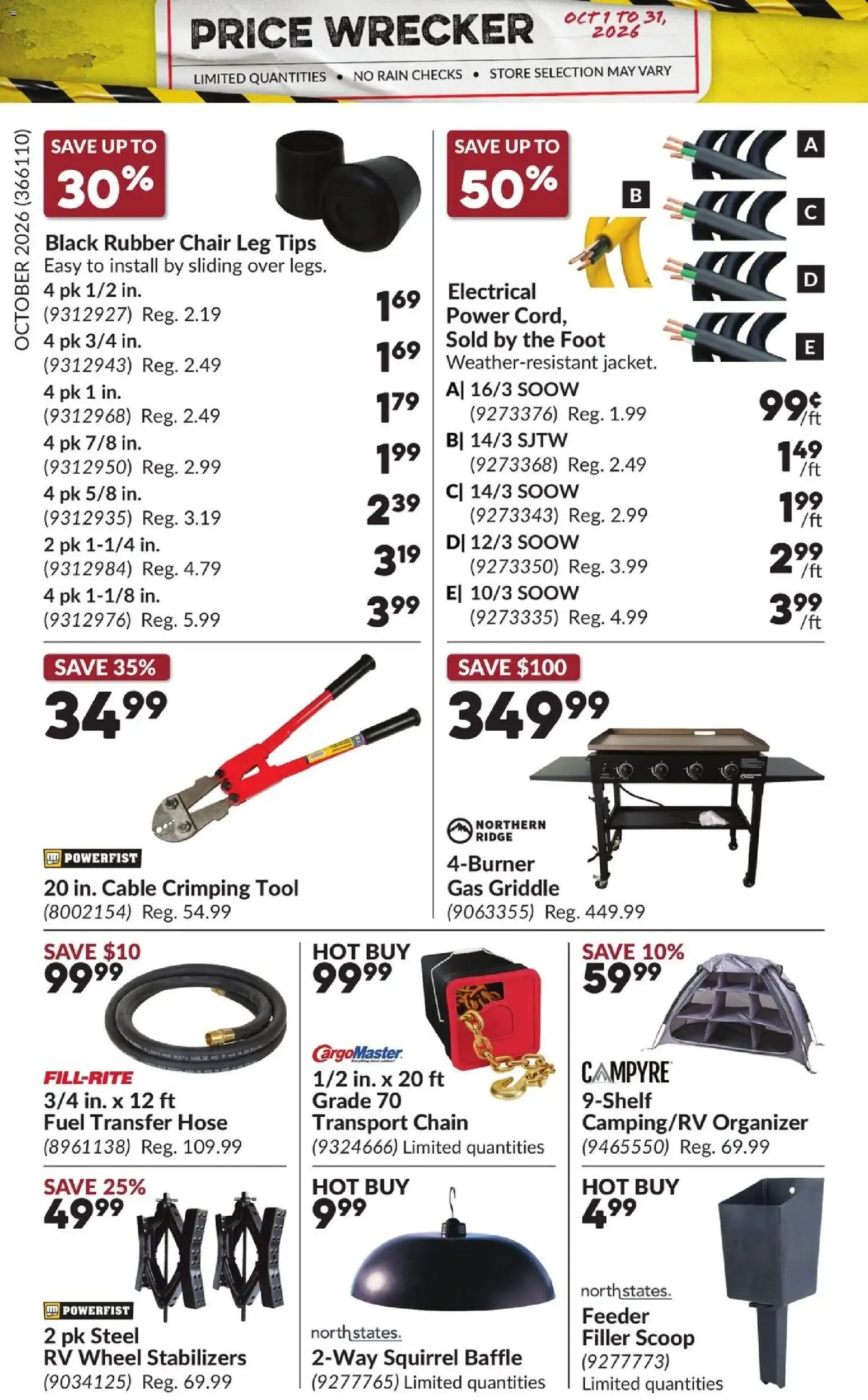 Princess Auto flyer - Price Wrecker from Oct 1, 2026 > weekly specials & deals from October 1 to October 31 2026 - flyer page 10
