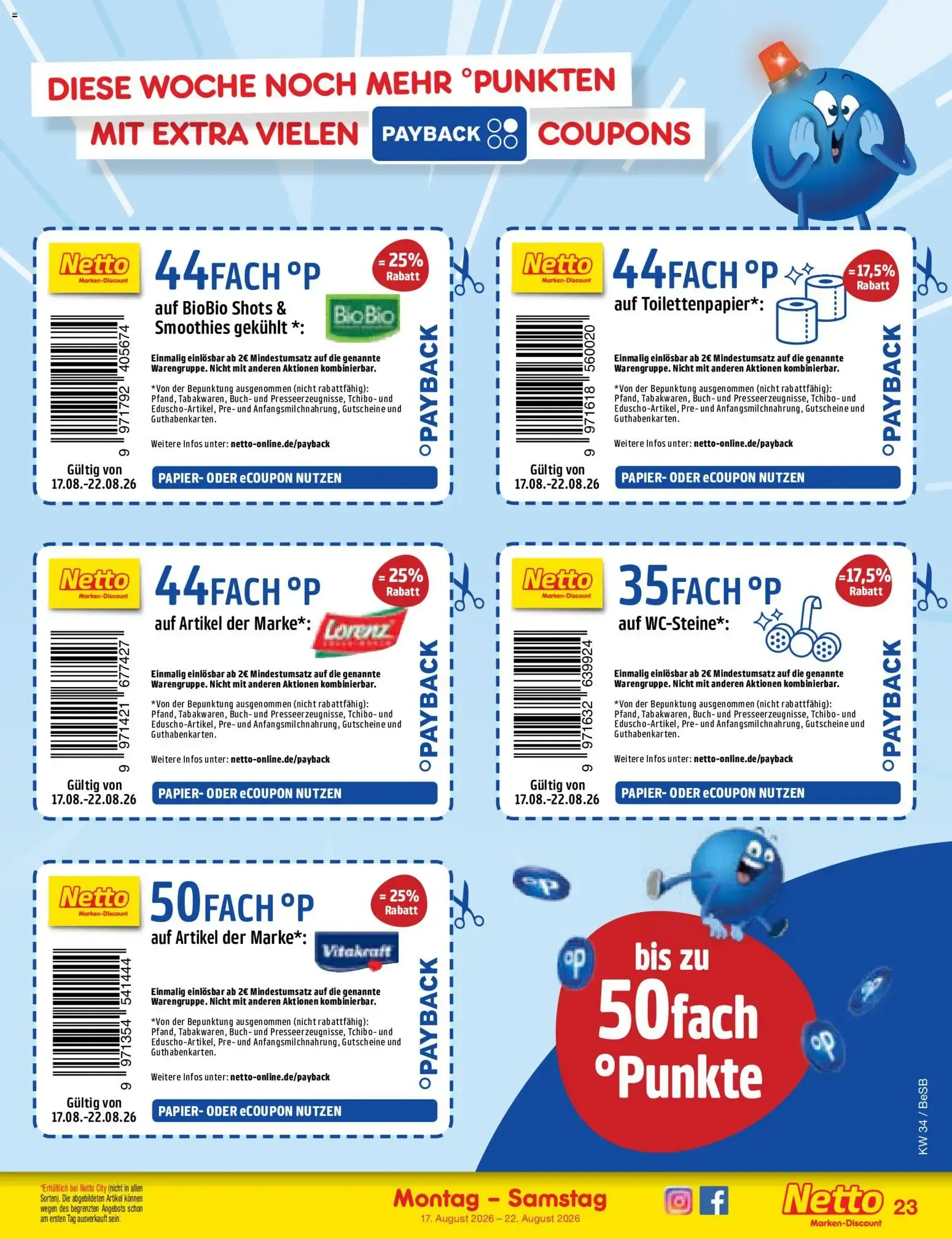 Netto Marken-Discount Prospekt (ab 17.08.2026) » Angebote von 17. August bis 22. August 2026 - Prospekt seite 33