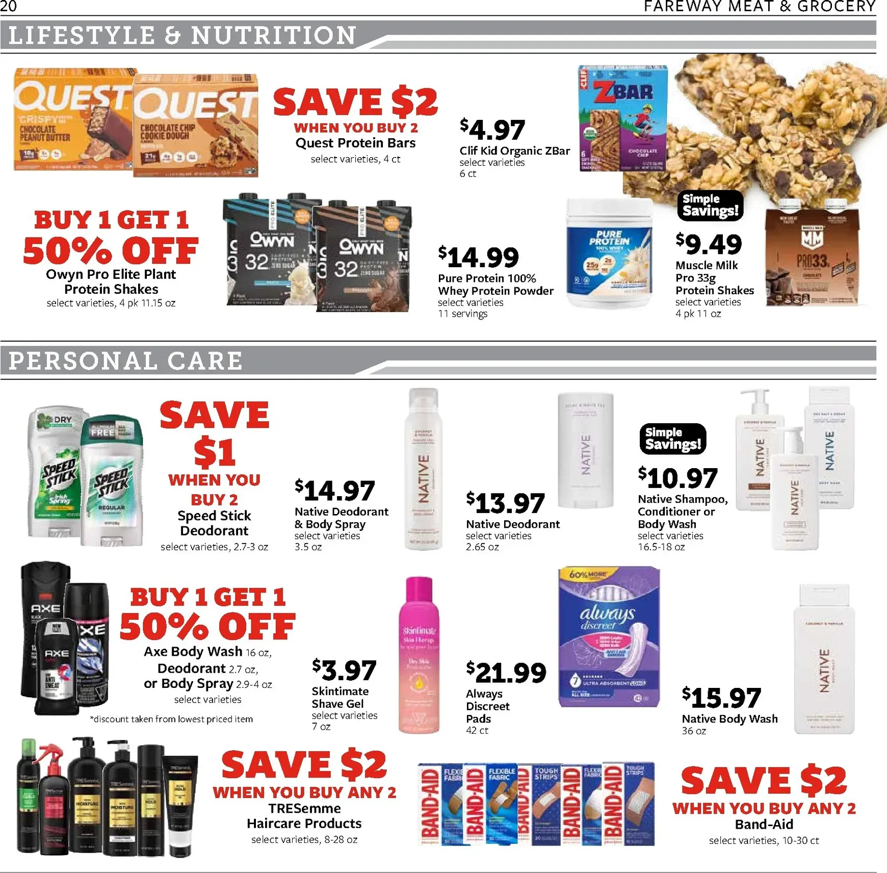 Weekly promotion Fareway - Back to Savings spanning from August 17 to August 22 2026 - Page 20 for Catalogue 365