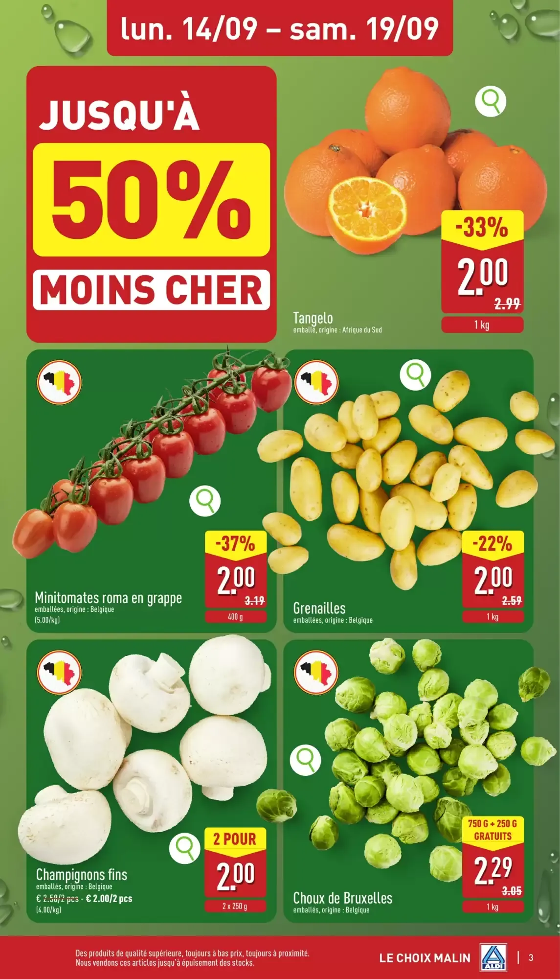 ALDI Dépliant du 14/09 au 19/09 van 14 september tot 19 september 2026 - folder pagina 3