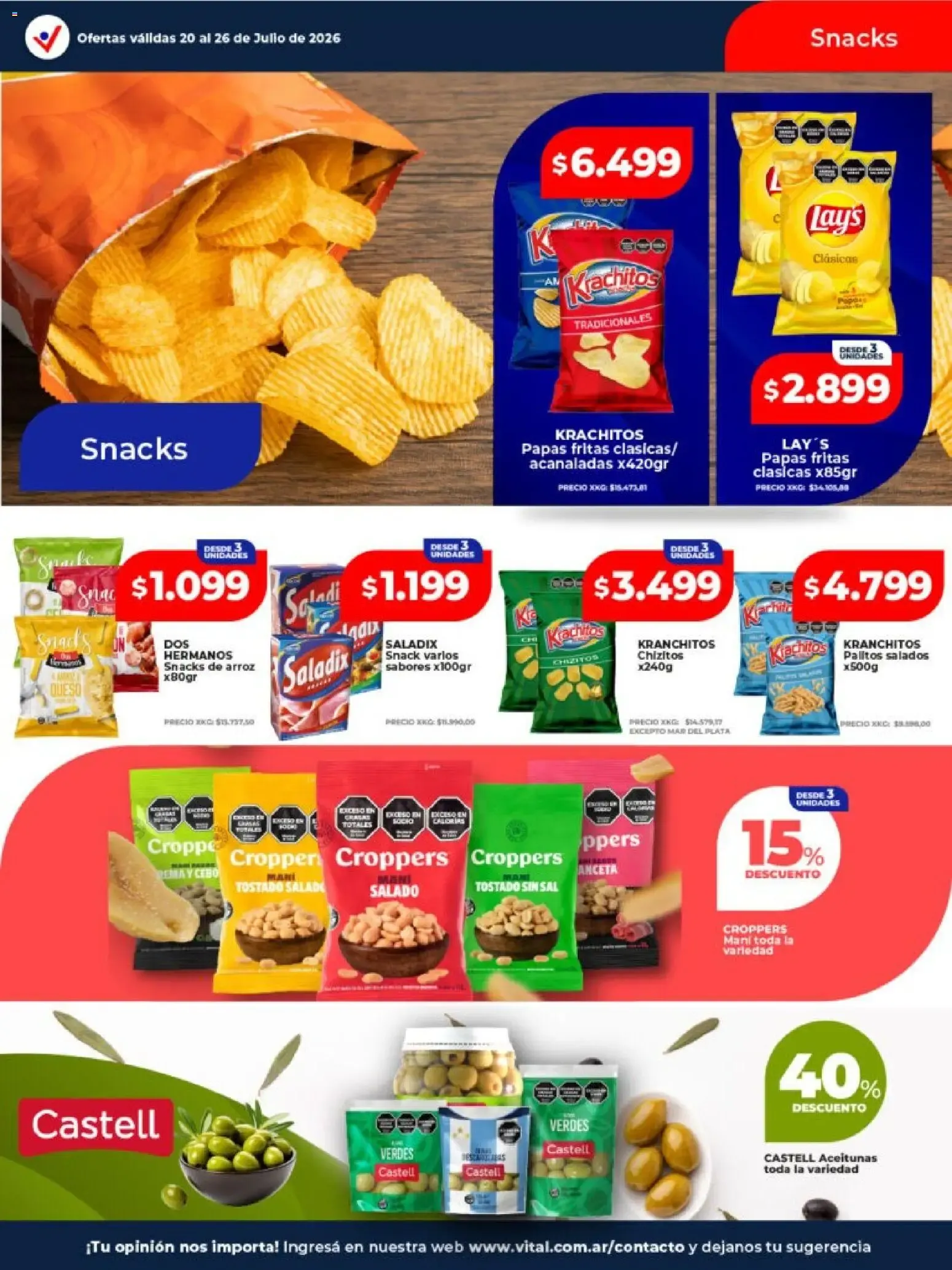 Ofertas de Vital - Ofertas || del 20/07/2026 - 26/07/2026 || Catálogo 20 de julio al 26 de julio 2026 - Página 25 del catálogo