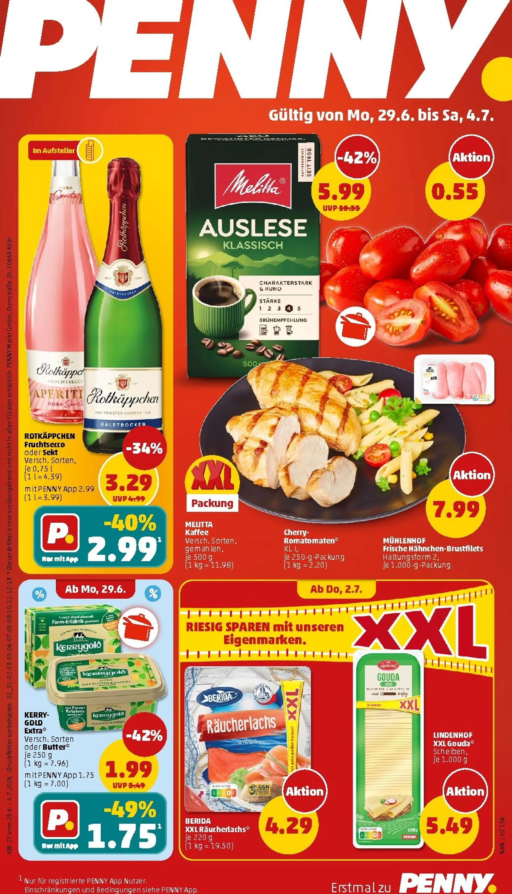 PENNY Prospekt nächste Woche – von Montag 29.06.2026 bis Samstag 04.07.2026