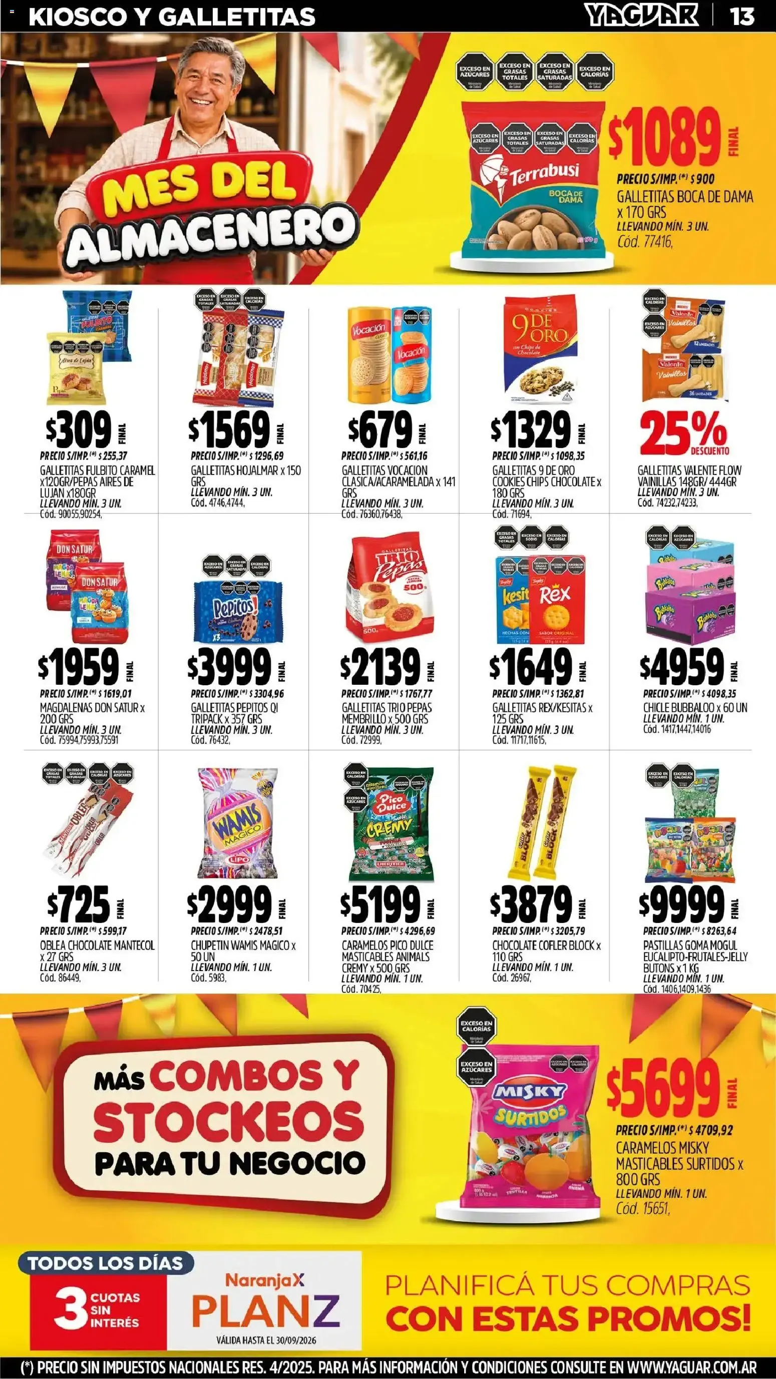 Ofertas de Mayorista Yaguar - Mes del Almacenero 31 de agosto al 6 de septiembre 2026 - Página 13 del catálogo