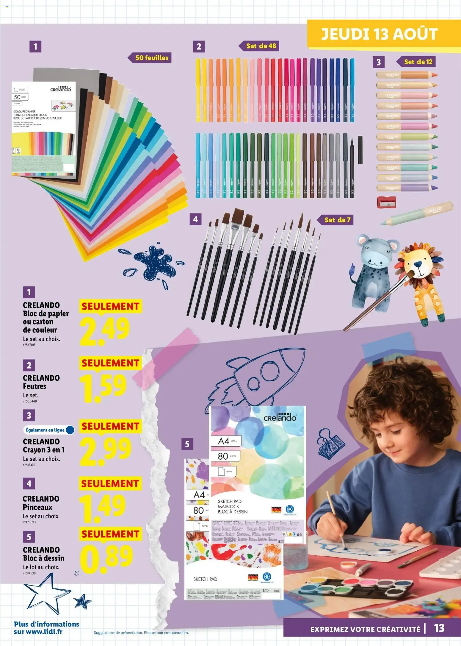Lidl: Préparez la rentrée ! du 13 août au 20 août 2026 - Catalogue page 13