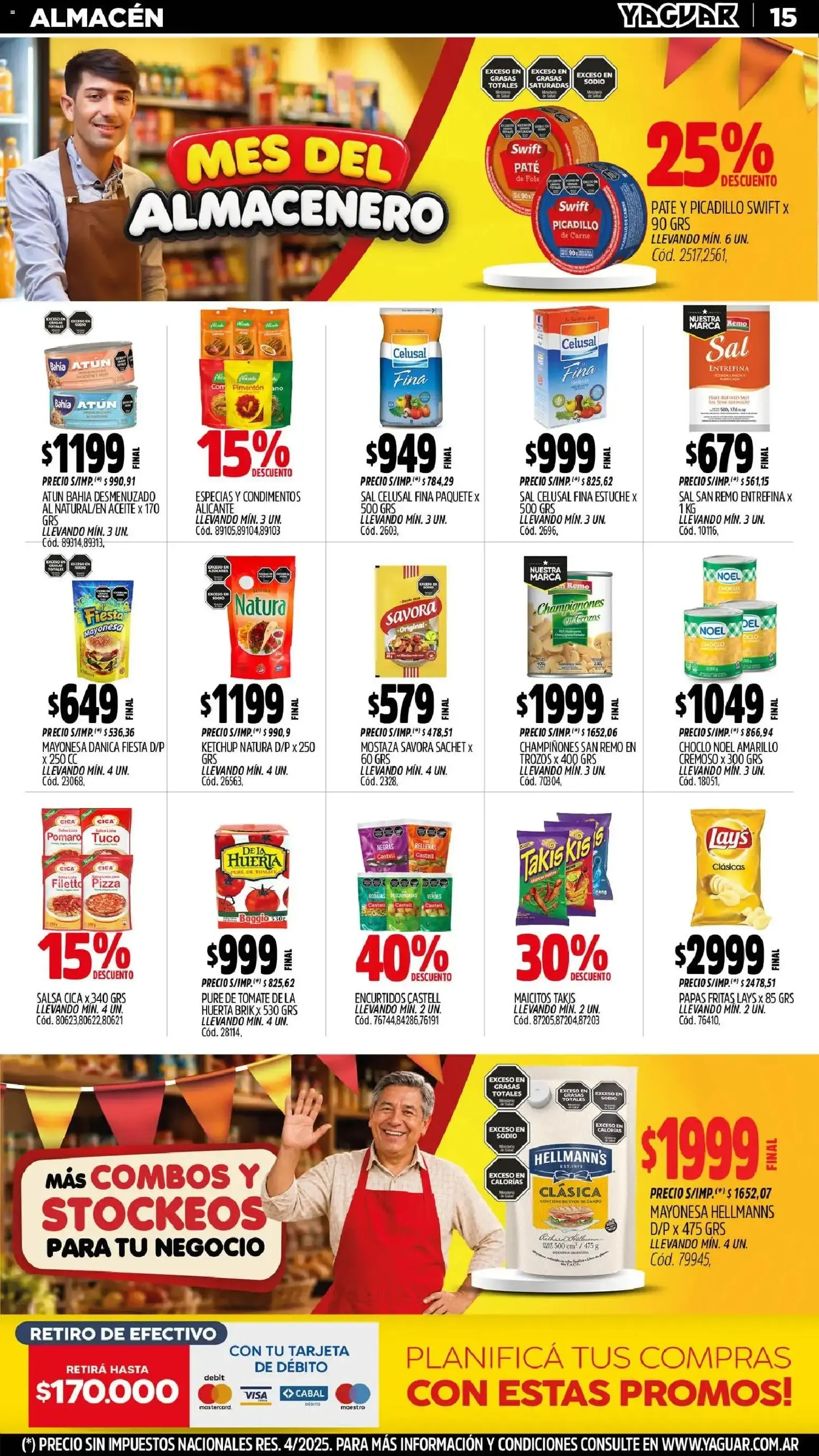 Ofertas de MAYORISTA YAGUAR MES DEL ALMACENERO 31 de agosto al 6 de septiembre 2026 - Página 15 del catálogo