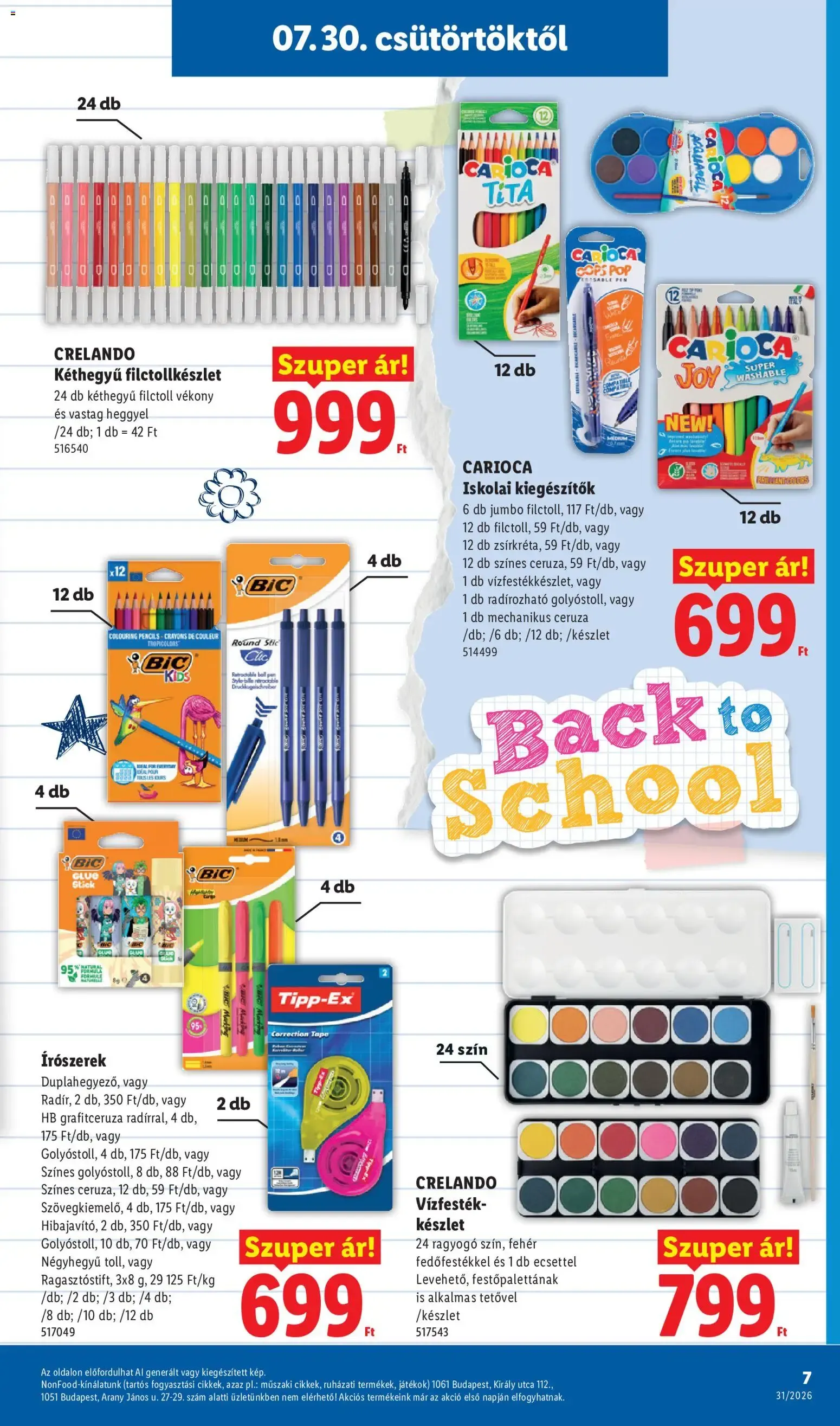 Katalógus Lidl Iskolakezdési - 2026.07.30. -tól/töl > akció, lapozható szórólap 🛍️ július 30.-tól augusztus 31.-ig 2026. - Oldal 7
