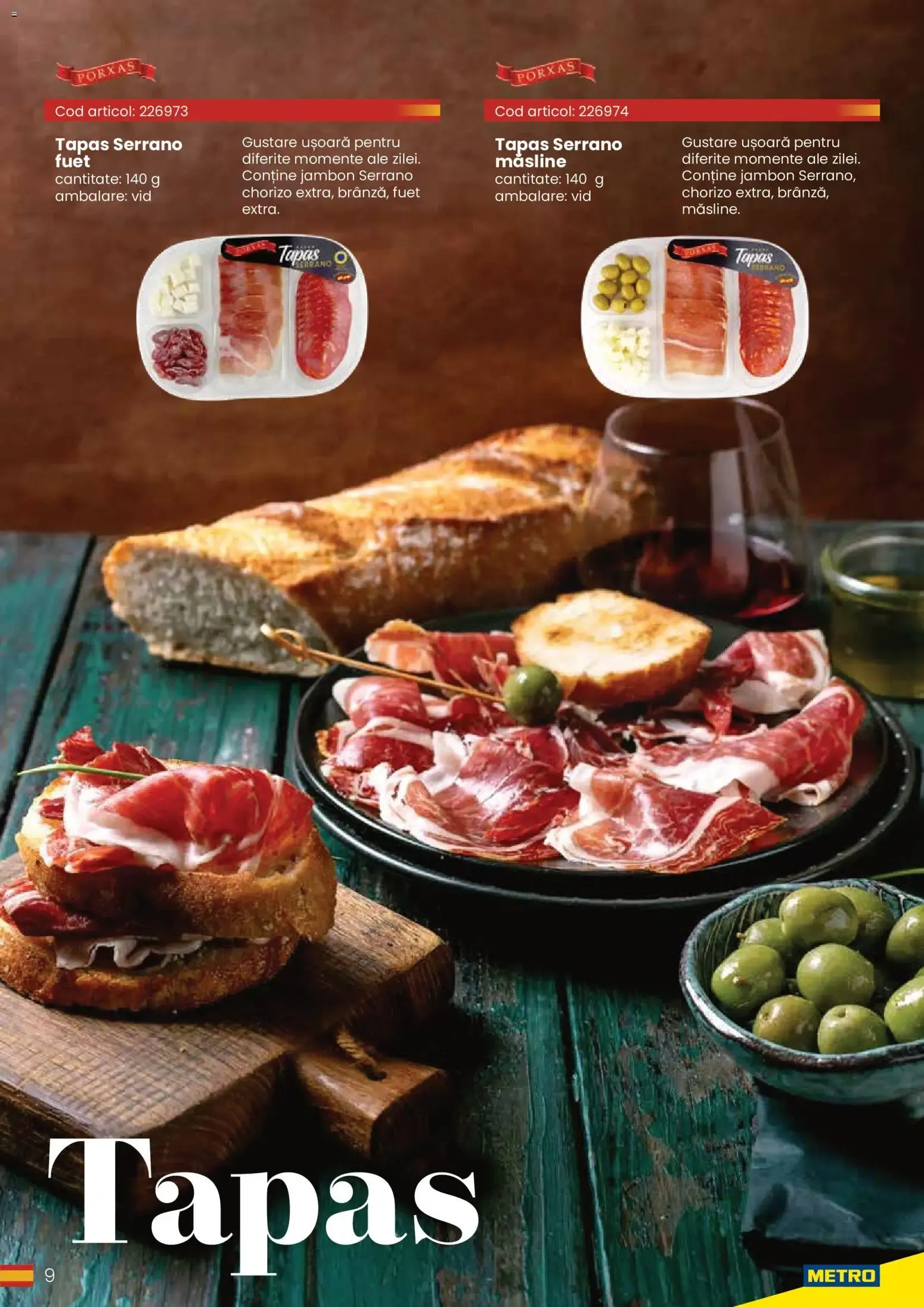 Catalog Metro Catalog Eat Spain, drink Spain - Oferta 30.03.2026 - 31.12.2026 de la 30 martie până la 31 decembrie 2026 - Revista Pagina 9