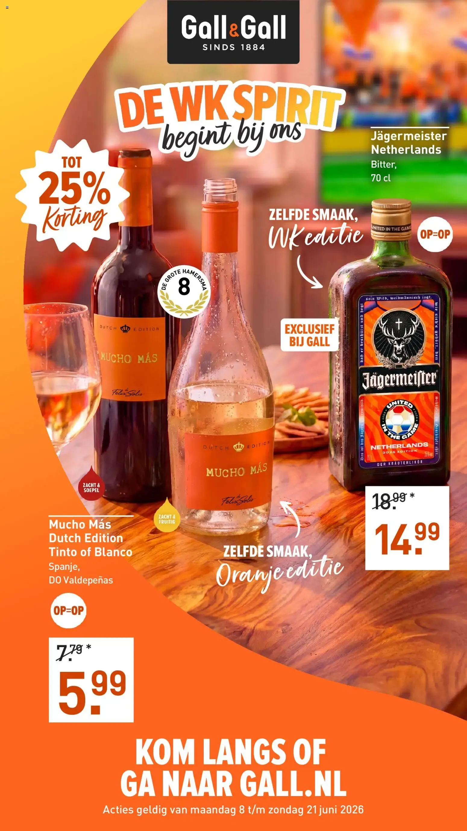 DE WK SPIRIT begint bij ons van 8 juni tot 21 juni 2026 - Folder pagina 1
