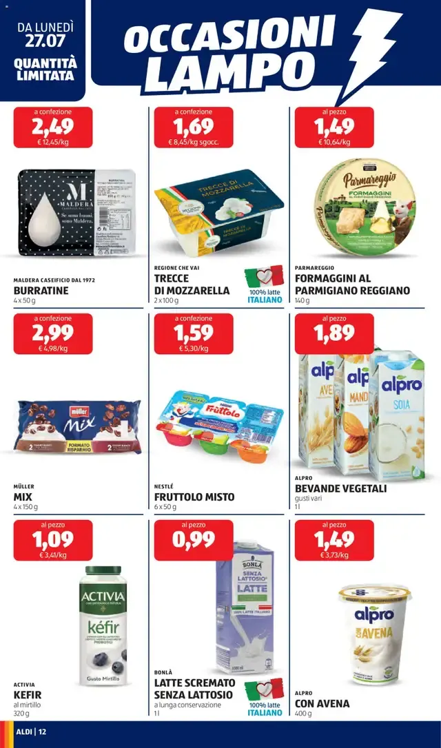Aldi volantino - scopri il nuovo volantino valido dal 27/07/2026 ⭐️ da 27 luglio a 2 agosto di 2026 - Pagina del volantino 12
