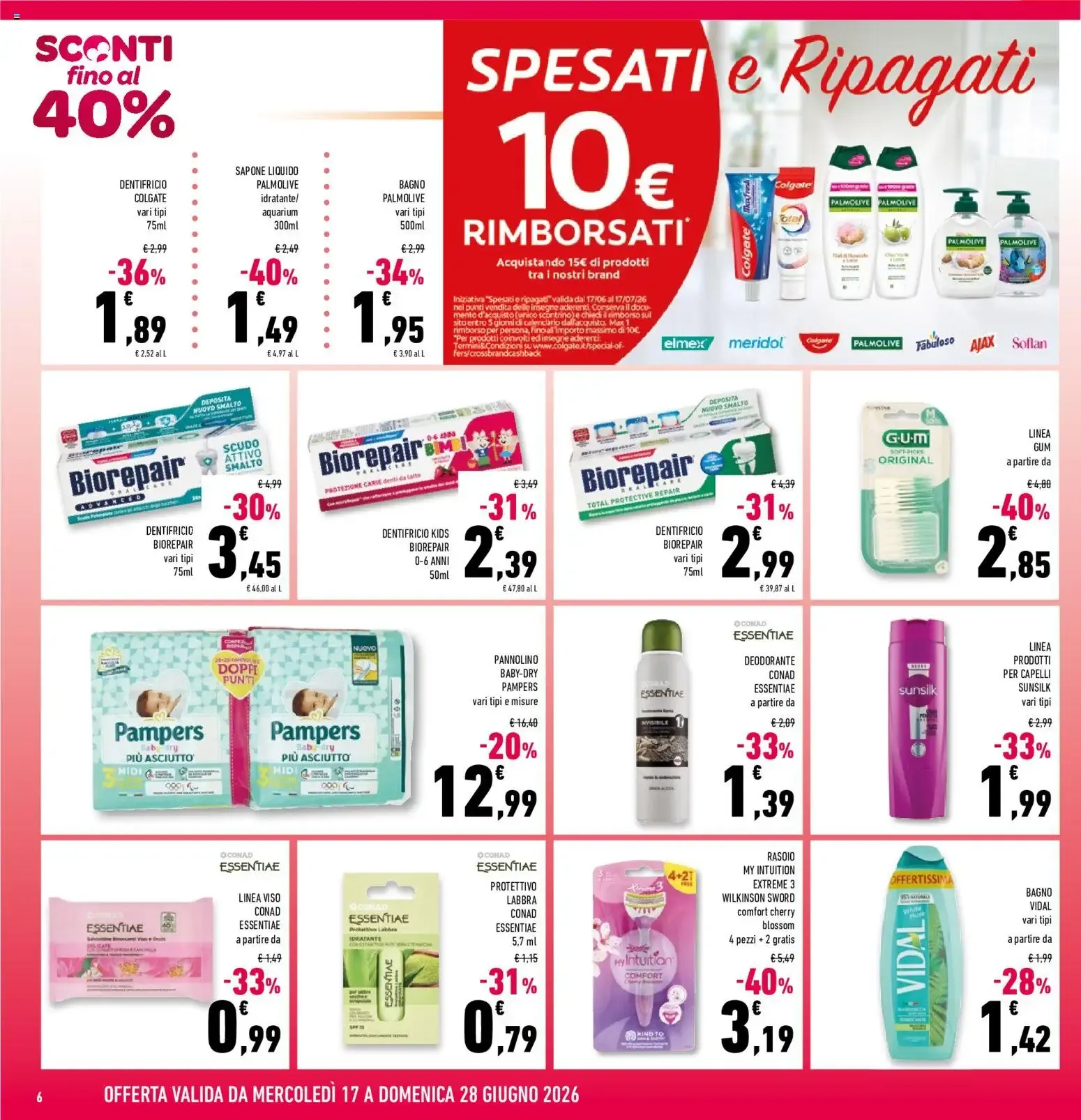 Volantino Conad dal 17/06/2026 > Anteprima da 17 giugno a 28 giugno di 2026 - Pagina del volantino 6
