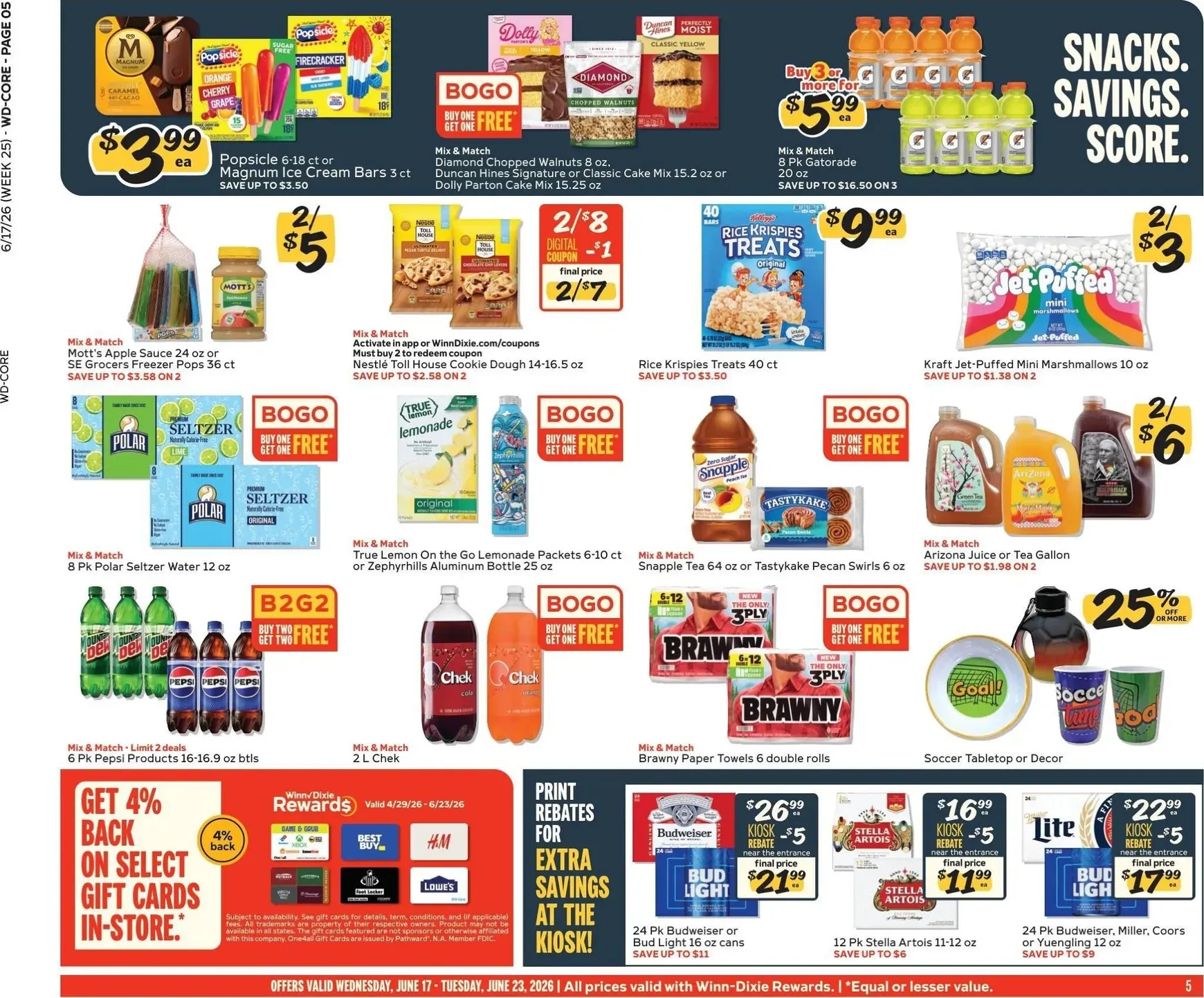 Weekly ad Current Winn-Dixie leaflet valid from Wednesday 06/17/2026 to Tuesday 06/23/2026 from June 17 to June 23 2026 - Page 5