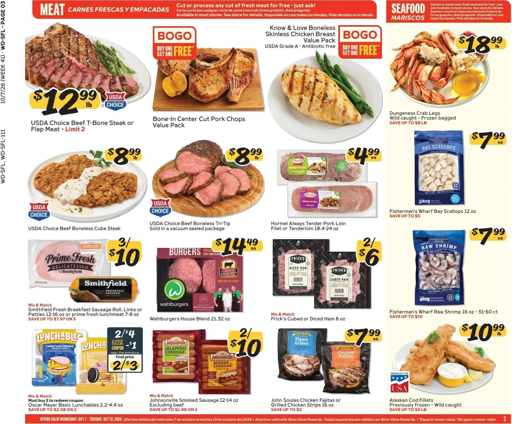 Weekly ad Current Winn-Dixie leaflet valid from Wednesday 10/07/2026 to Tuesday 10/13/2026 from October 7 to October 13 2026 - Page 3