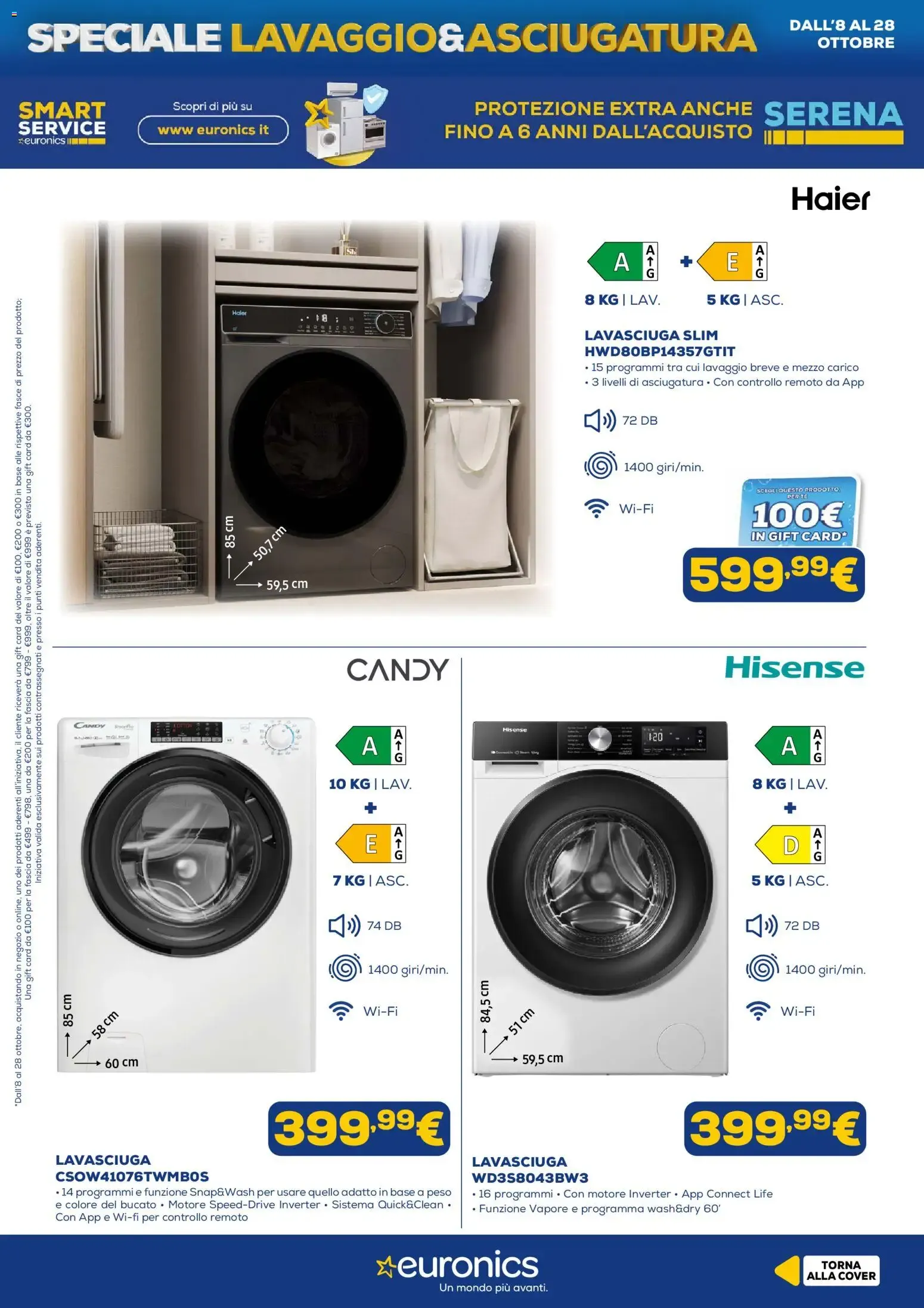 Euronics: Speciale Lavaggio & Asciugatura da 8 ottobre a 28 ottobre di 2026 - Pagina del volantino 11