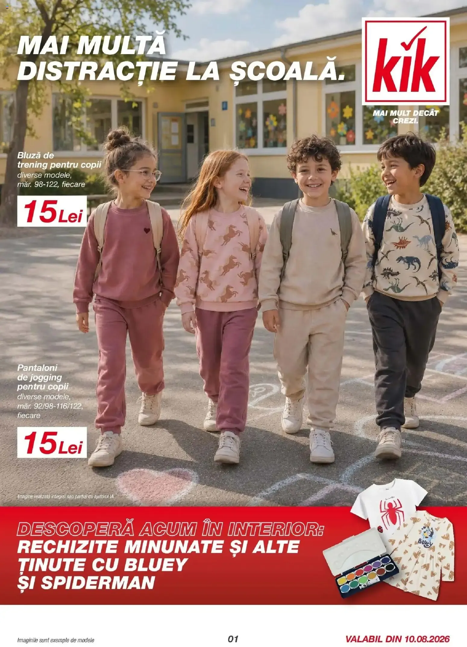Catalog KiK - Mai multa distractie la scoala de la 10 august până la 16 august 2026 - Revista Pagina 1