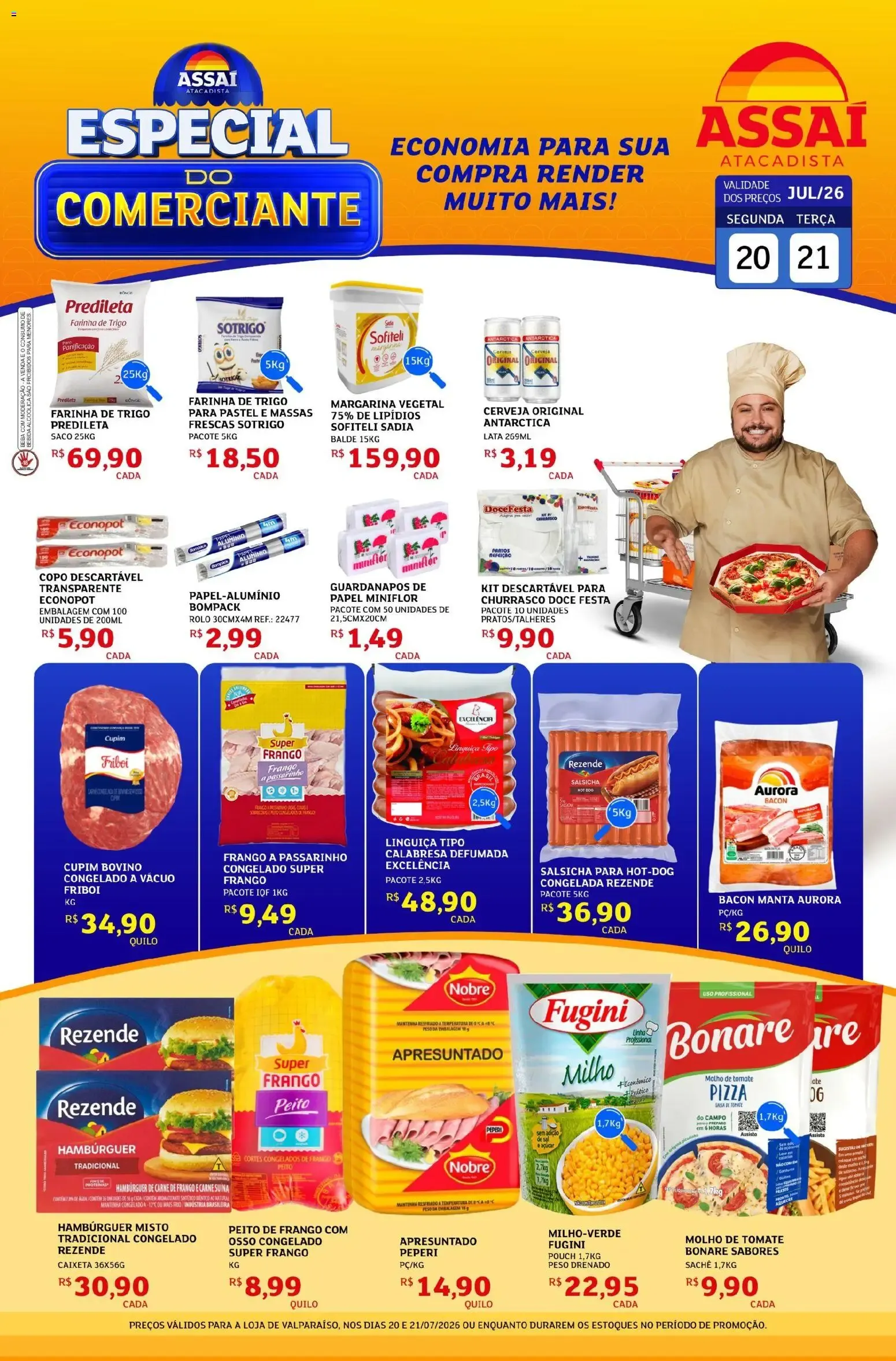Encarte de Assaí Atacadista - Especial do Comerciante 20 de julho até 21 de julho 2026 - Pagina 1