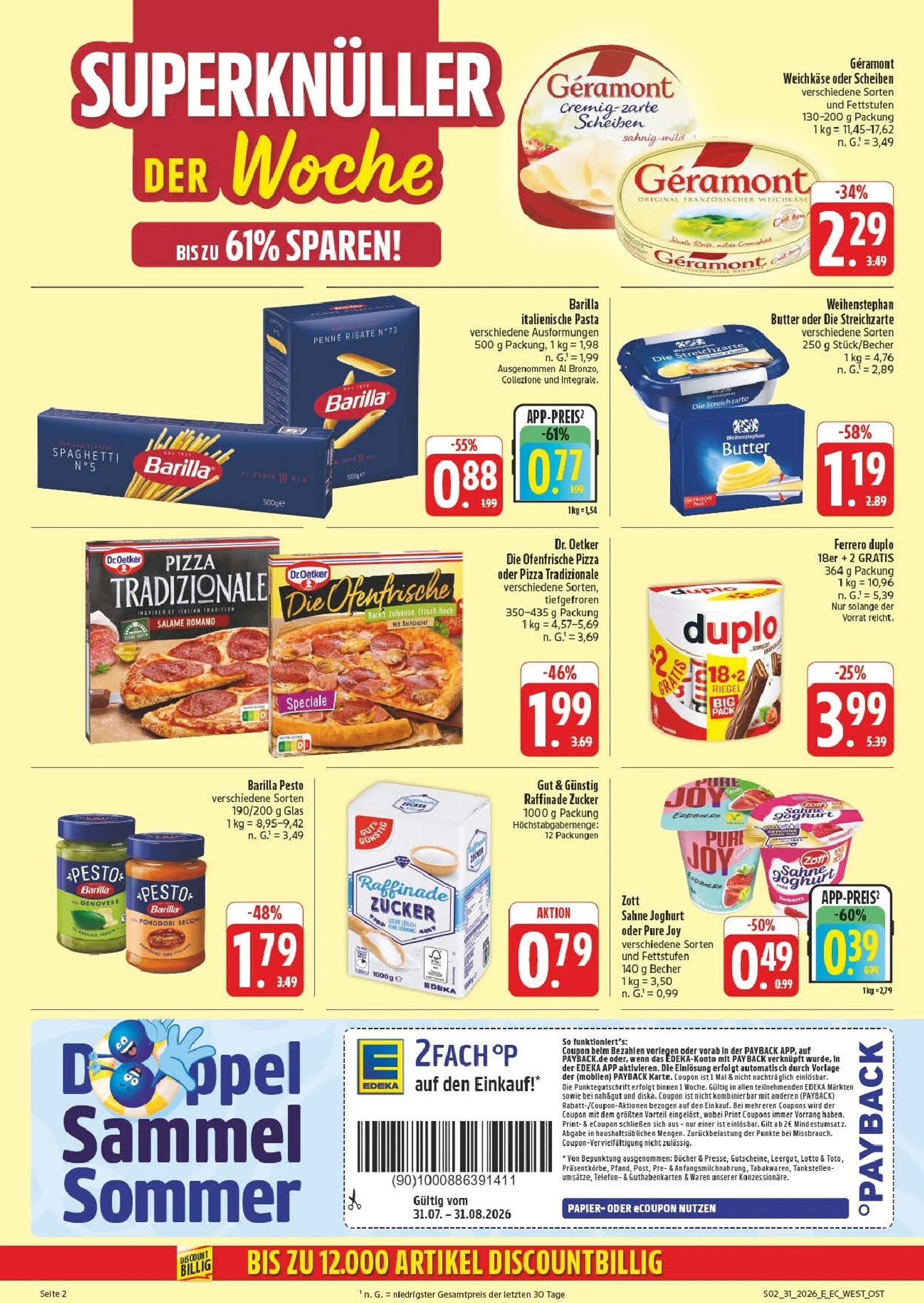 Edeka - Potrzebski Prospekt – von Montag 27.07.2026 bis Samstag 01.08.2026 von 27. Juli bis 1. August 2026 - Prospekt seite 2