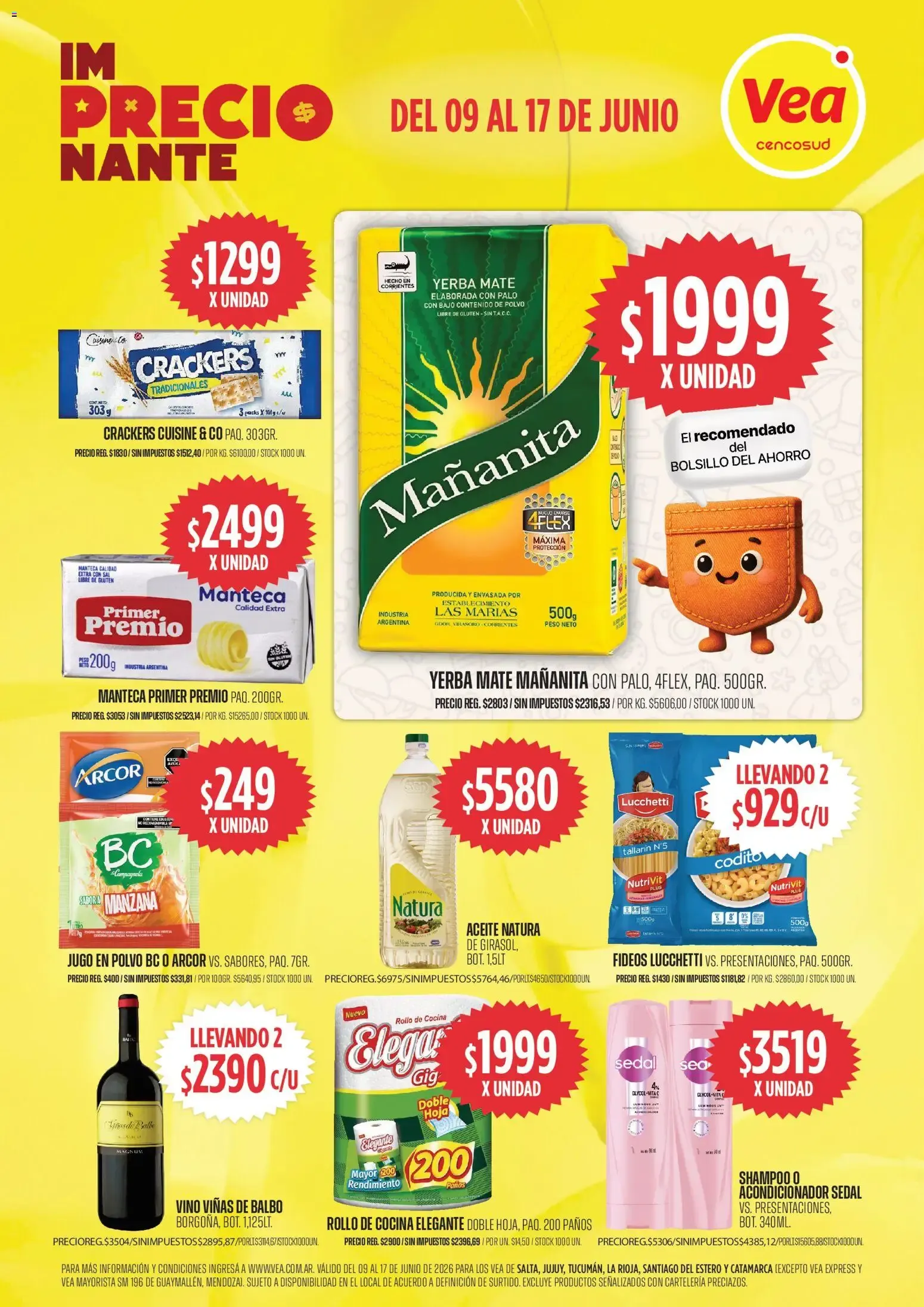 Ofertas de Vea ofertas del 09/06/2026 - 17/06/2026 9 de junio al 17 de junio 2026 - Página 1 del catálogo