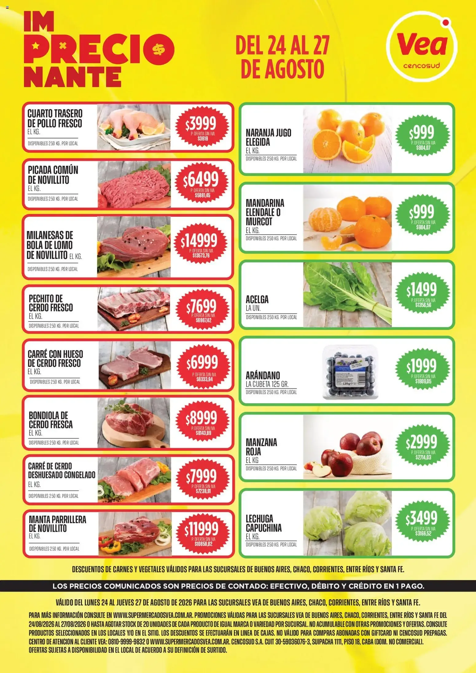 Ofertas de Vea - Im Precio Nante del 24 al 27 de Agosto 24 de agosto al 27 de agosto 2026 - Página 1 del catálogo