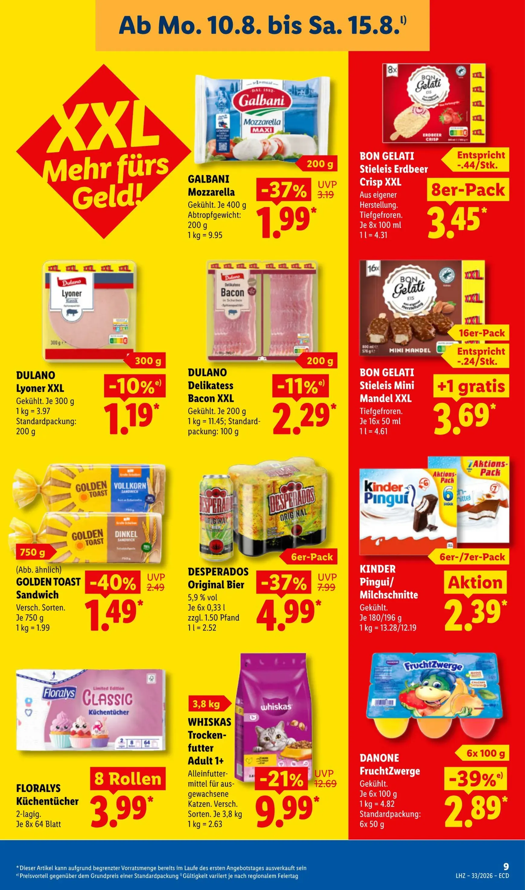 Lidl - Sparen beim Preisführer von 10. August bis 15. August 2026 - Prospekt seite 21