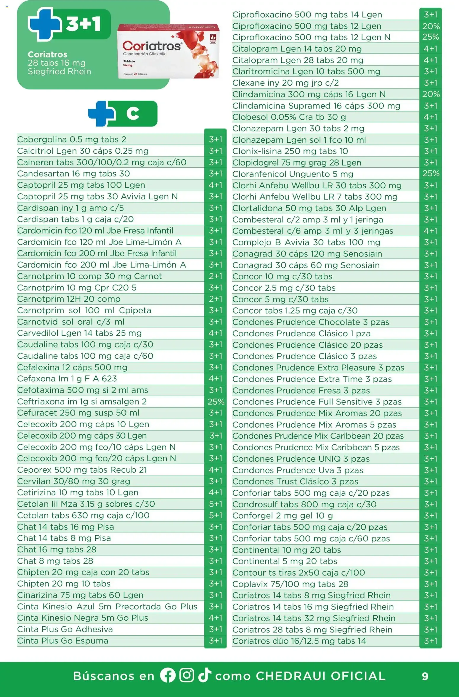 Catálogo de Chedraui folleto Plan de farmacia (01/07/2026 - 30/09/2026) - catálogo en línea 1 de julio al 30 de septiembre 2026 - Pagina 9
