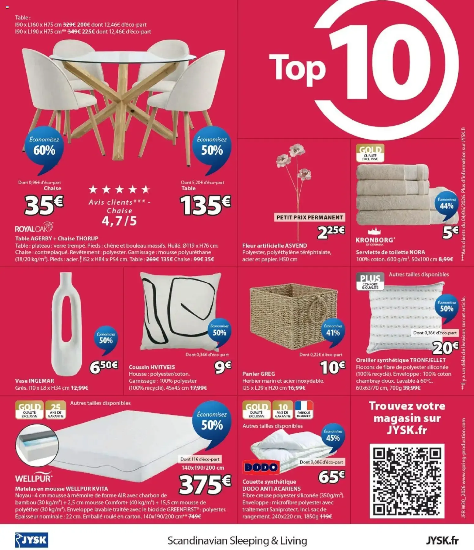 Jysk catalogue à partir du 22/07/2026 - promo en ligne du 22 juillet au 31 août 2026 - Catalogue page 12