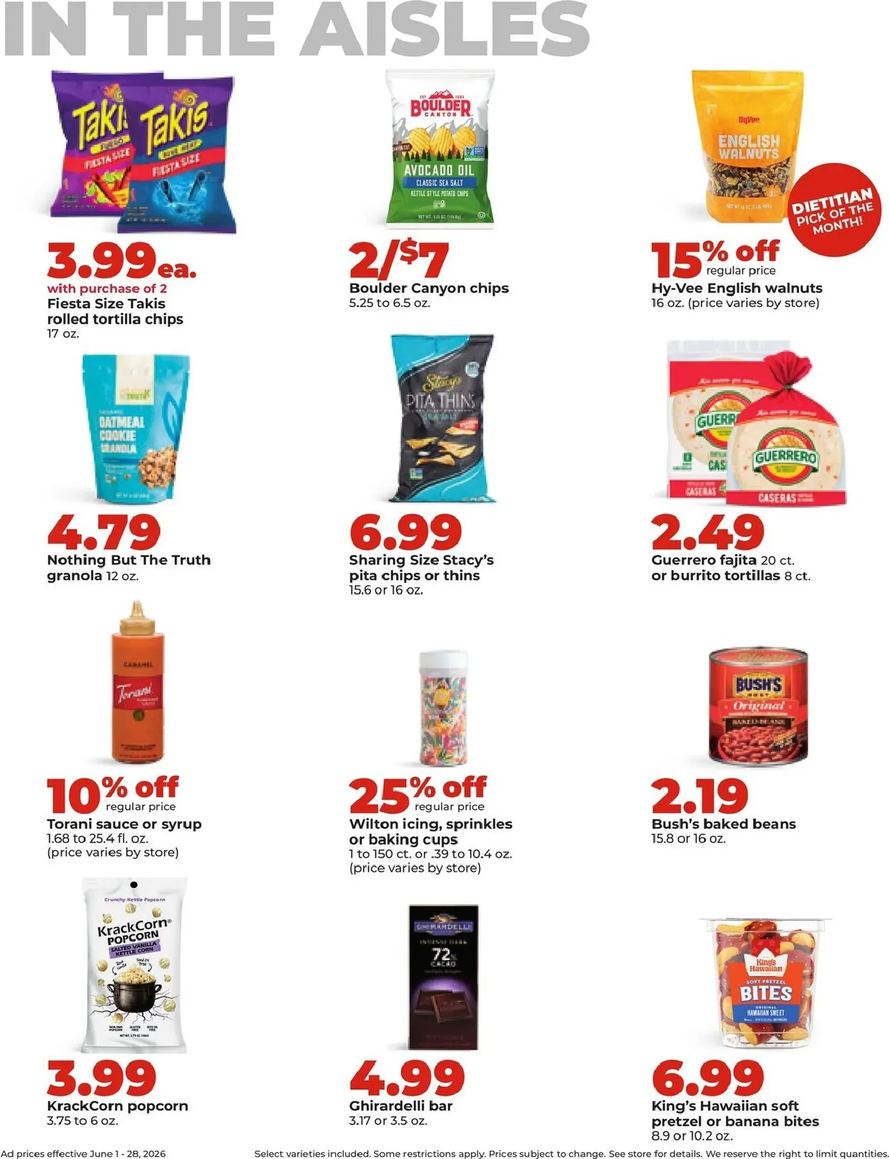 Weekly ad Current Hy Vee - Deals Good All Month Long leaflet valid from Monday 06/01/2026 to Sunday 06/28/2026 from June 1 to June 28 2026 - Page 12