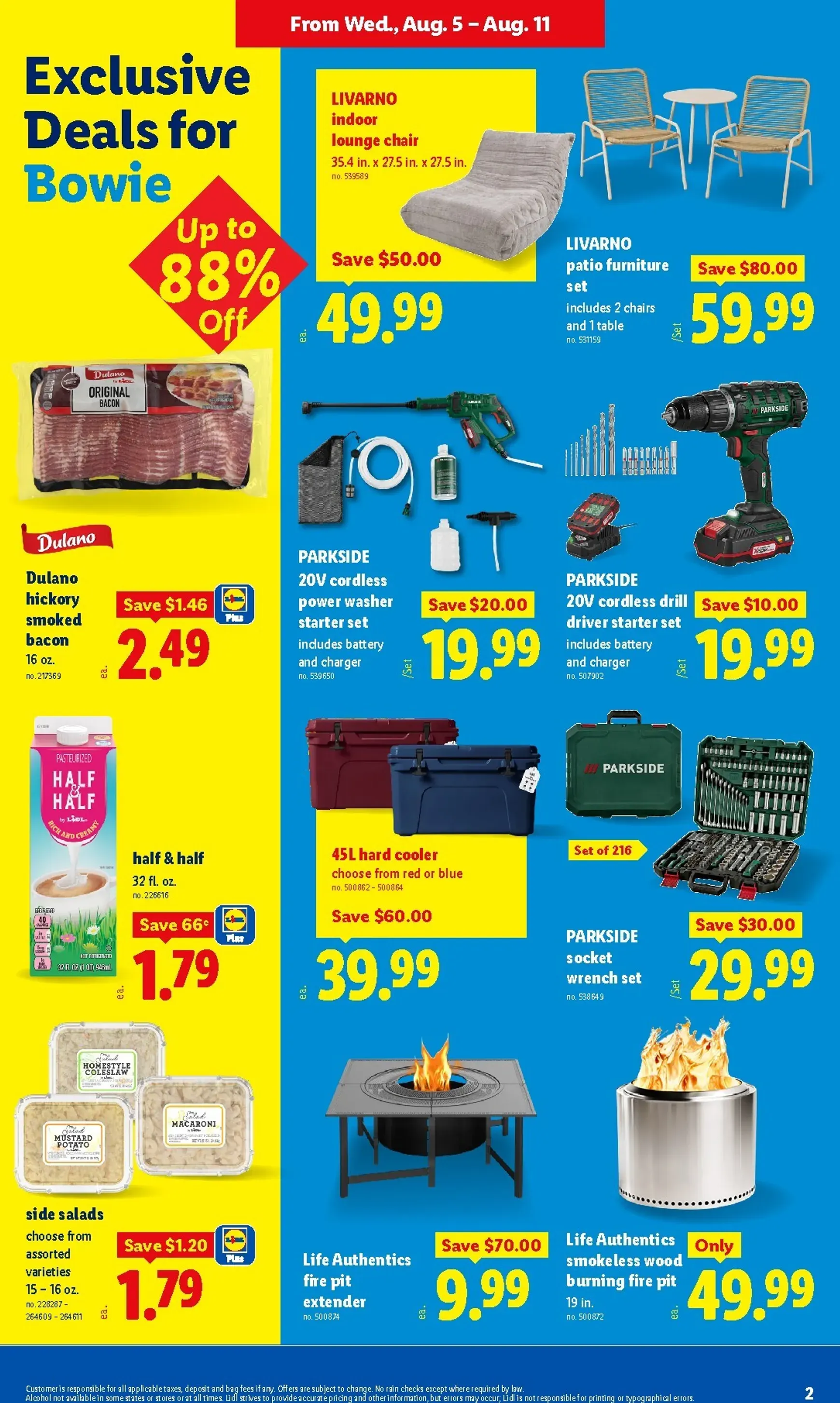 Weekly ad Current Lidl - Bowie Grand Re-Opening leaflet valid from Wednesday 08/05/2026 to Tuesday 08/11/2026 from August 5 to August 11 2026 - Page 2