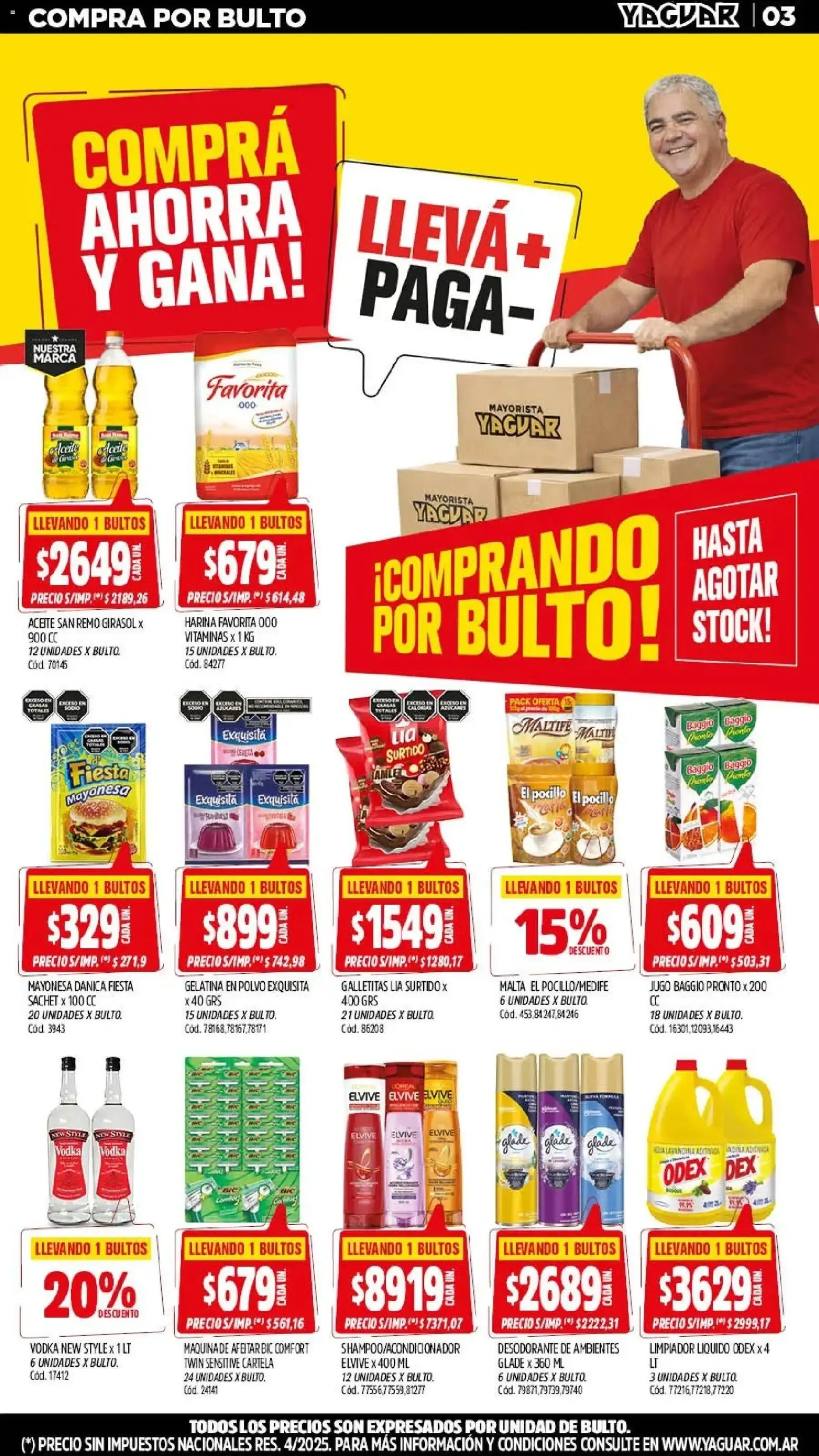 Ofertas de Yaguar - Oferta Semanal San Juan del 03/08/2026 - 08/08/2026 3 de agosto al 8 de agosto 2026 - Página 3 del catálogo