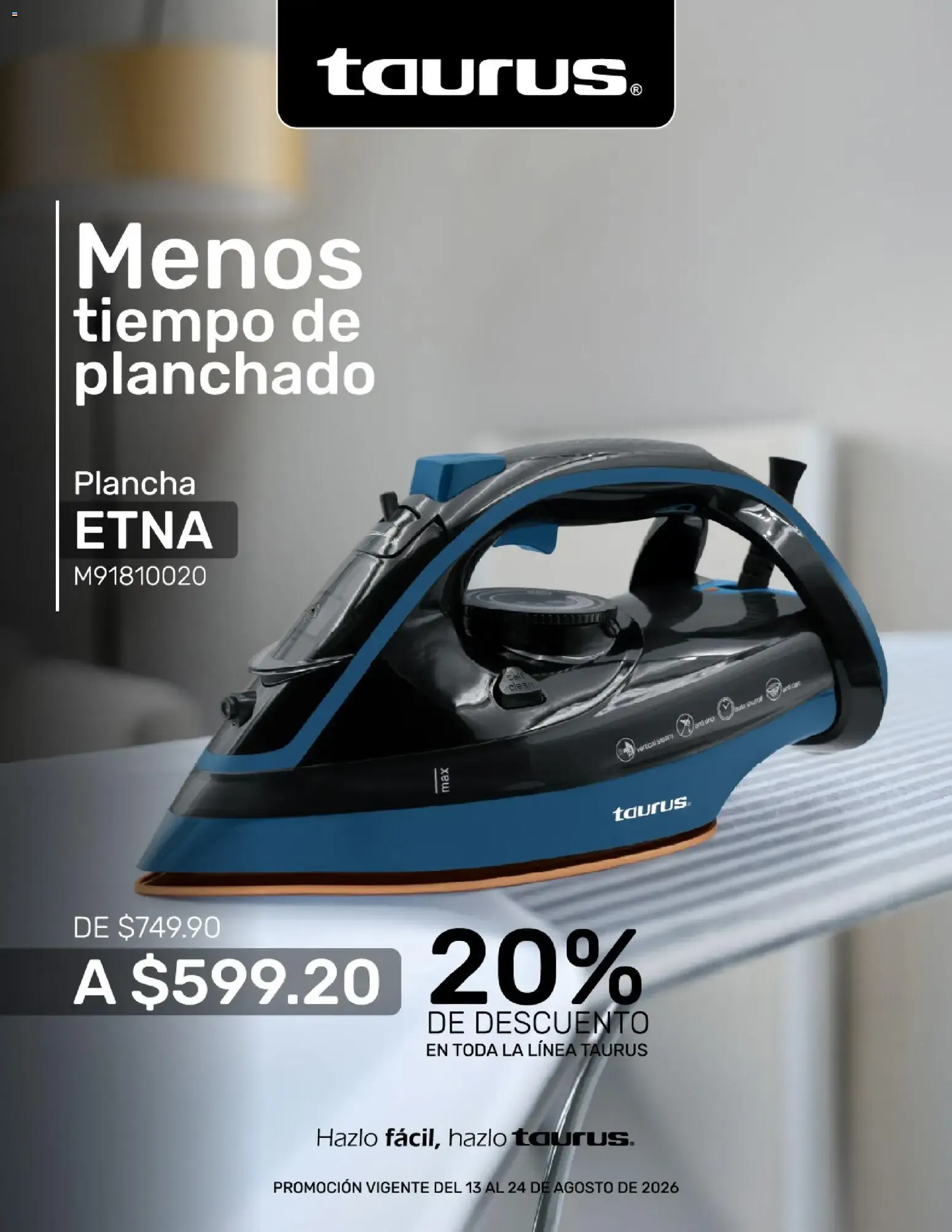 Catálogo de Taurus: Wafflera BÉLGICA UP (Waffles más grandes y esponjosos) con 20% de descuento 13 de agosto al 24 de agosto 2026 - Pagina 2