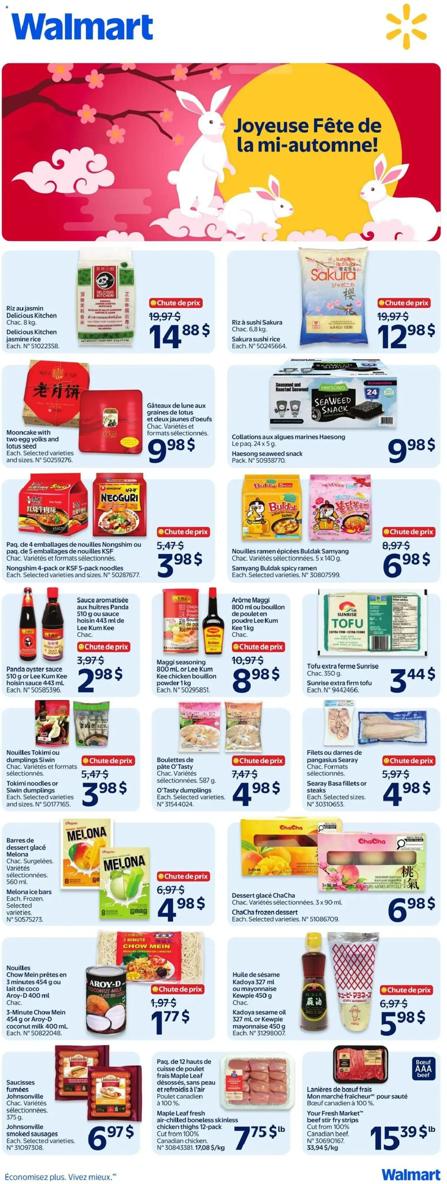 Walmart circulaire - Joyeuse fête de la mi-automne from Aug 27, 2026 > weekly specials & deals from August 27 to September 23 2026 - flyer page 2