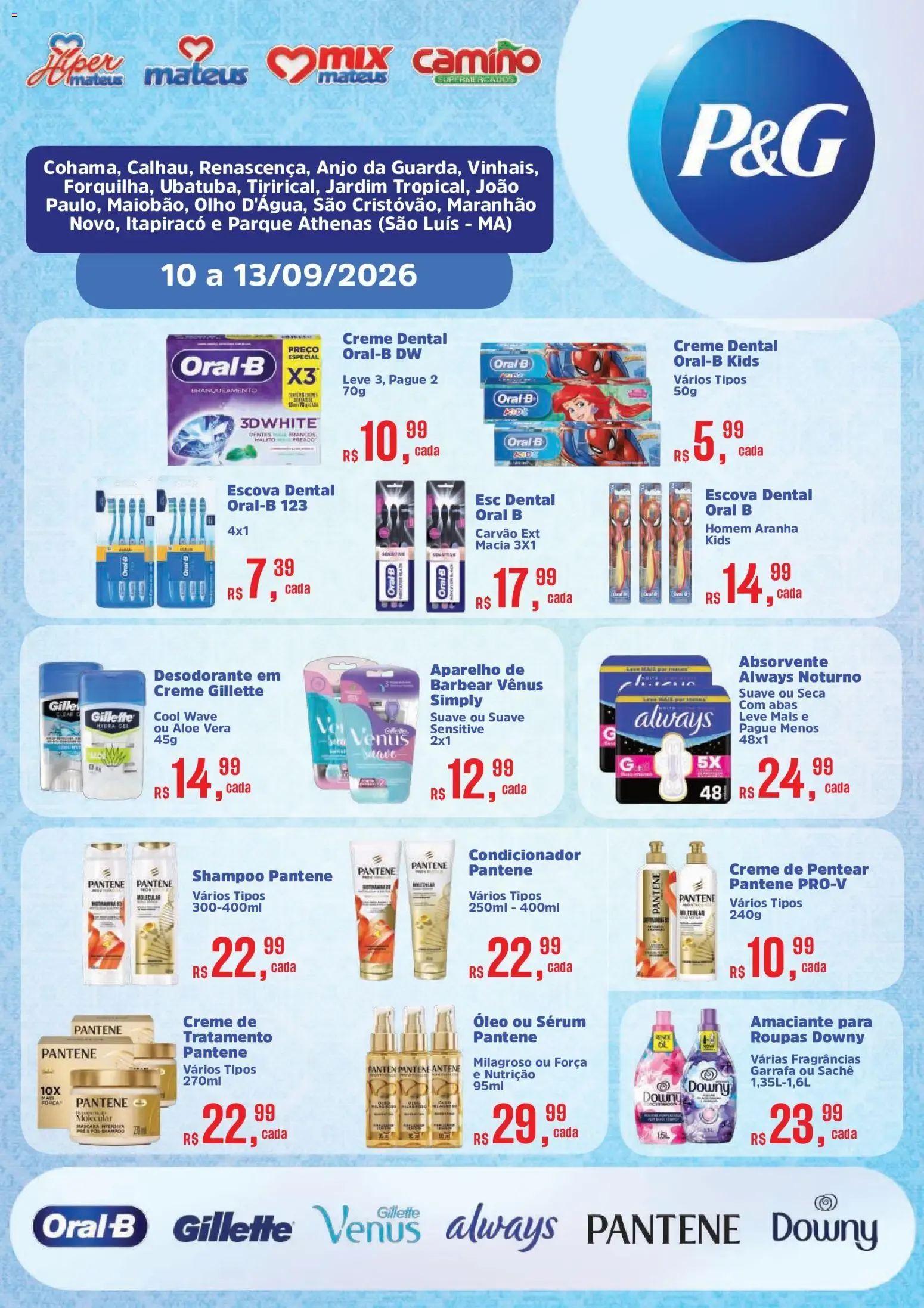 Encarte de Mateus ofertas Exclusivo P&G de 10/09/2026 | Promoções Online 10 de setembro até 13 de setembro 2026 - Pagina 1