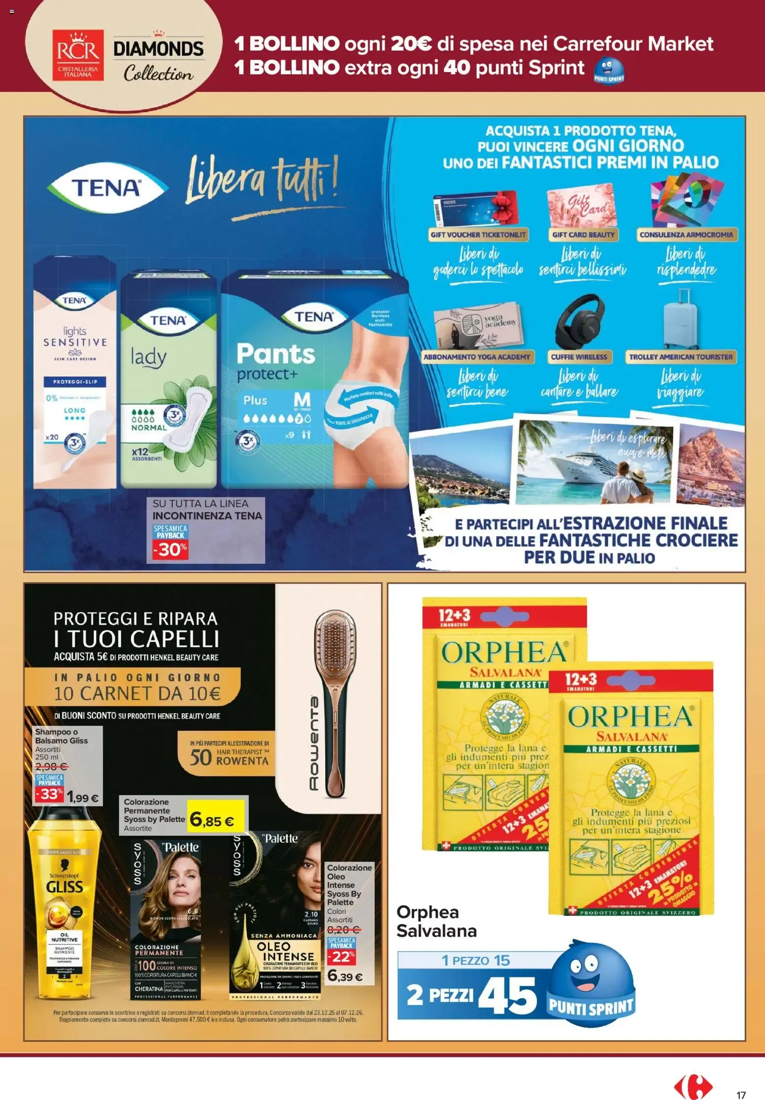 Carrefour Market: La tua carta SpesAmica Payback vola con i Punti Sprint da 13 ottobre a 25 ottobre di 2026 - Pagina del volantino 17