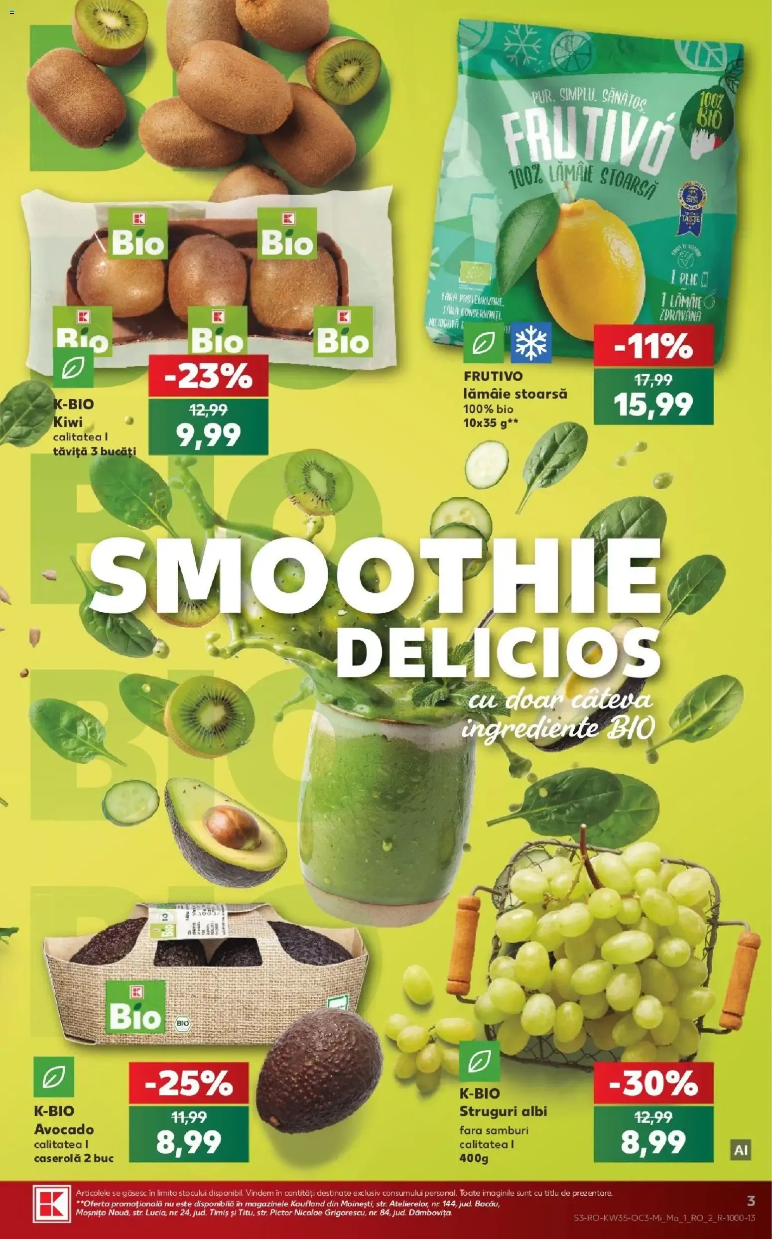 Catalog Kaufland Produse BIO de la 26 august până la 1 septembrie 2026 - Revista Pagina 3