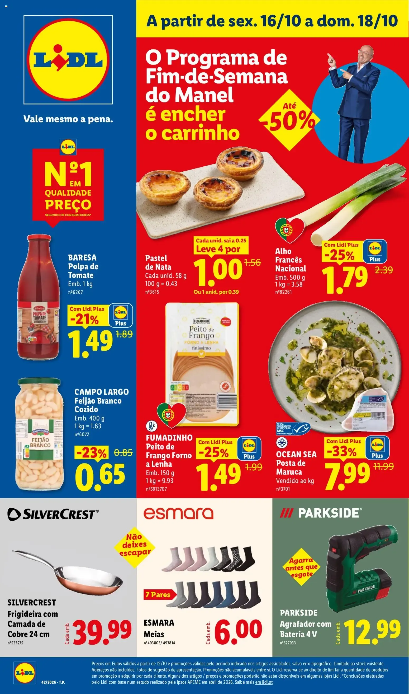 Folheto Lidl Promoções Fim de Semana » de 16/10/2026 - 18/10/2026 de 16 de outubro até 18 de outubro 2026 - Pagina 1