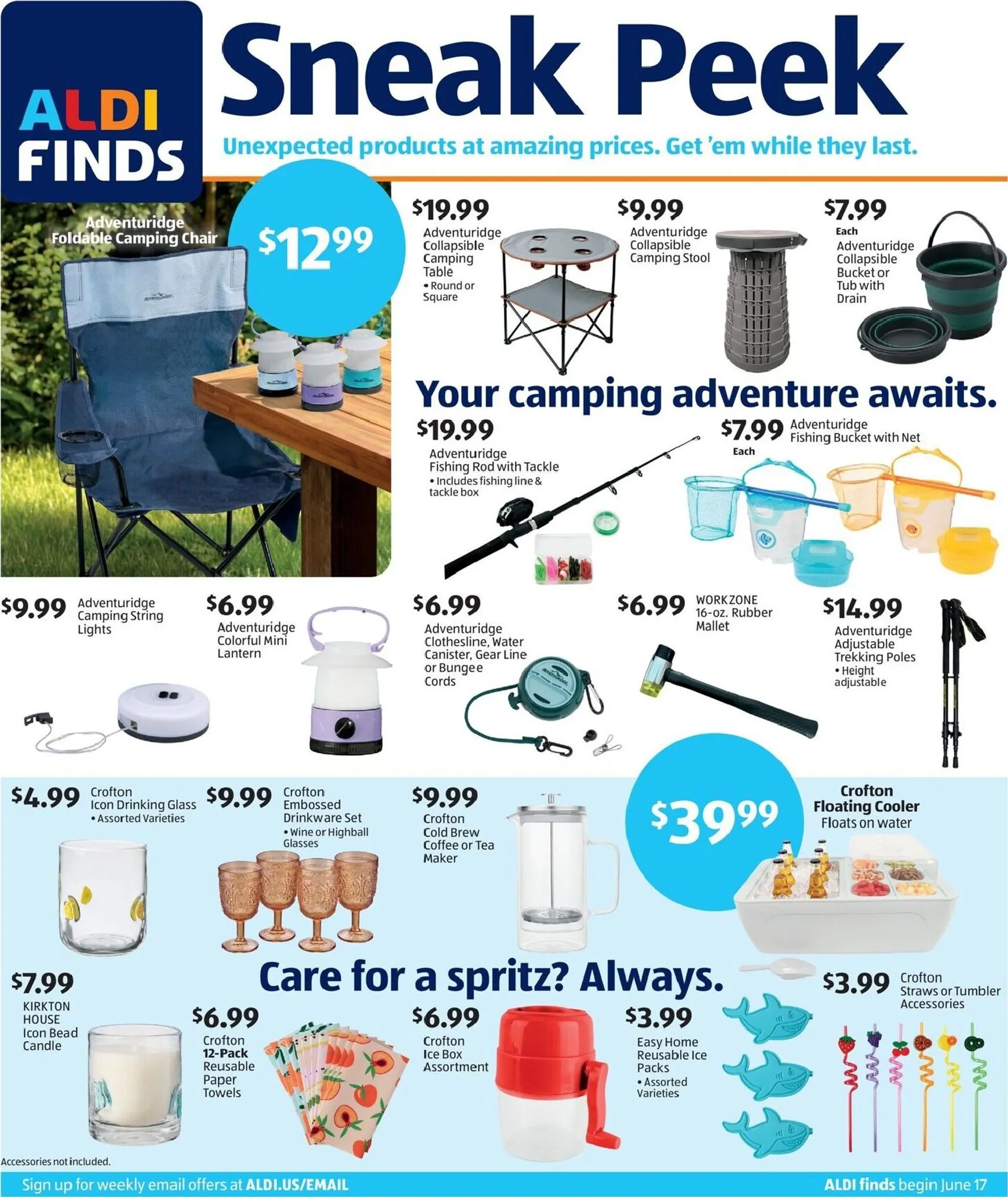 Weekly ad Current ALDI - Sneak Peek leaflet valid from Wednesday 06/17/2026 to Tuesday 06/23/2026 from June 17 to June 23 2026 - Page 1