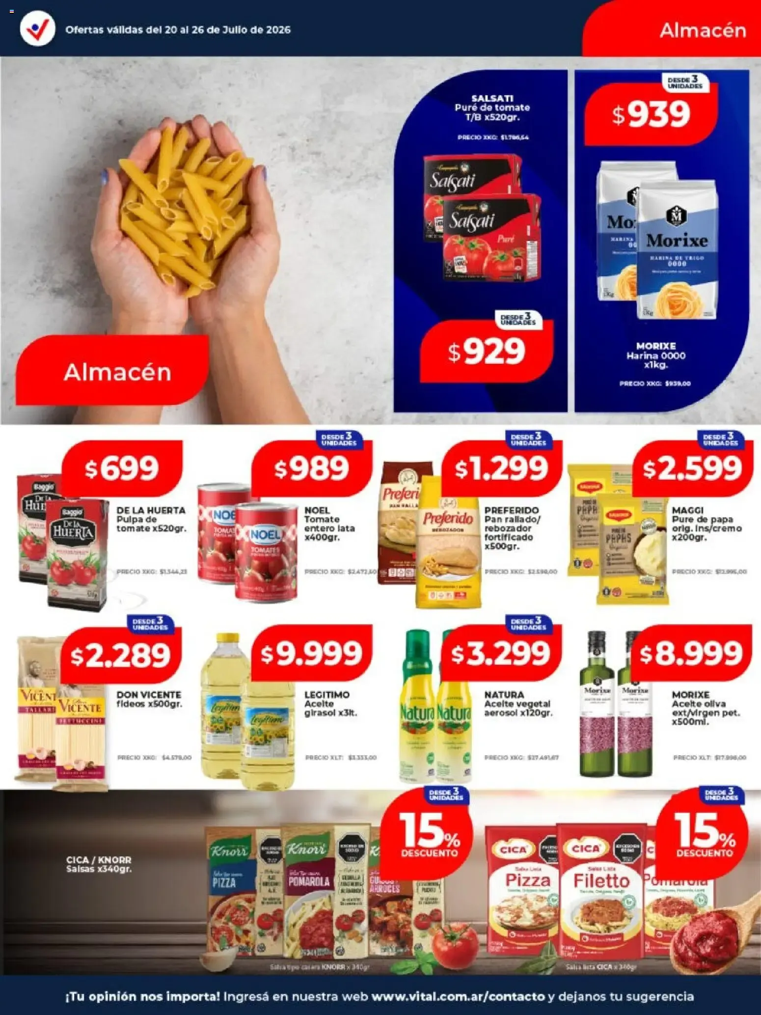 Ofertas de Vital - Ofertas || del 20/07/2026 - 26/07/2026 || Catálogo 20 de julio al 26 de julio 2026 - Página 15 del catálogo