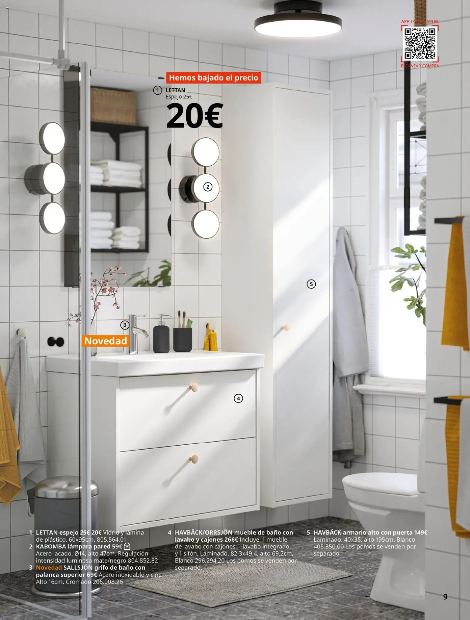 Catálogo de GUÍA DE COMPRA Muebles para el baño 1 de septiembre al 31 de enero 2027 - Página 9