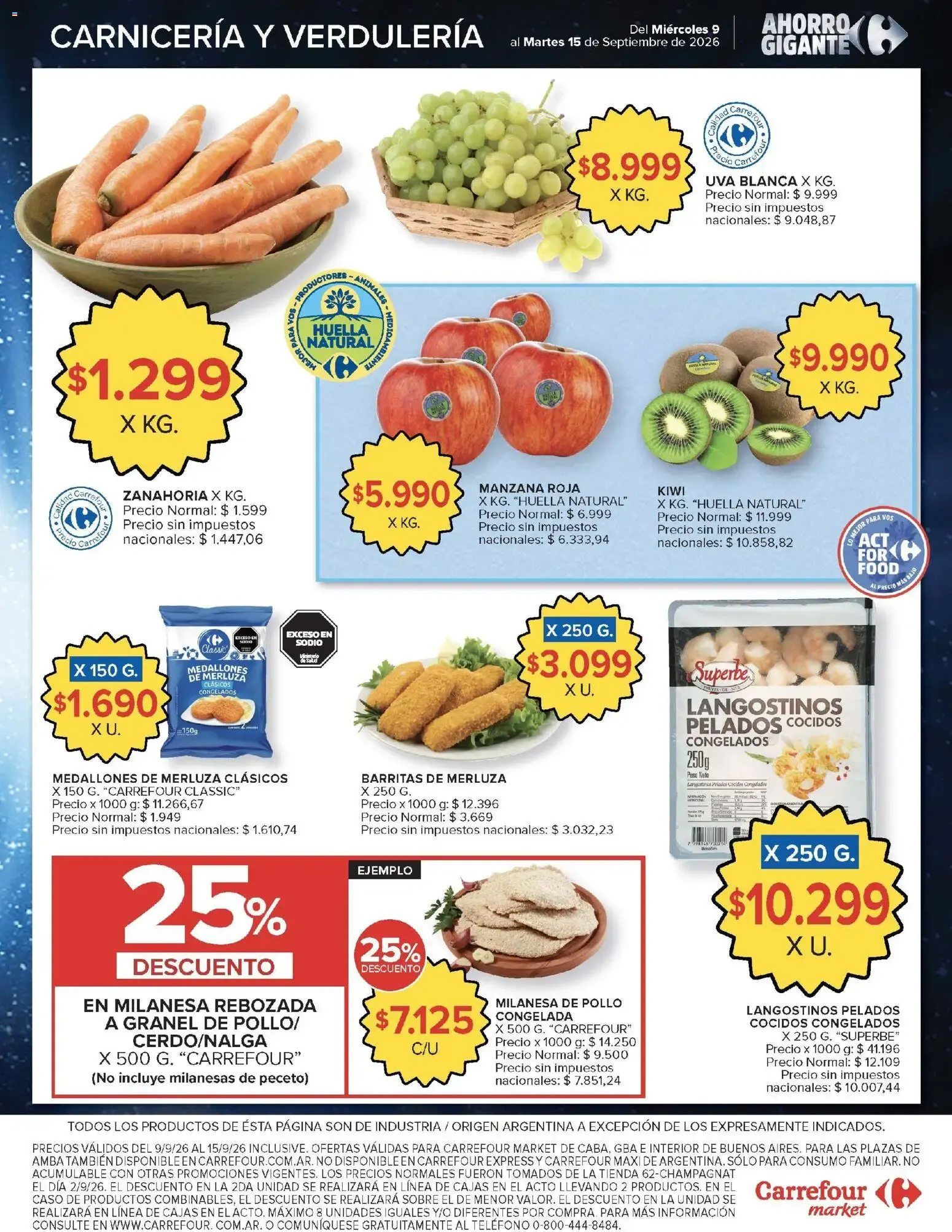 Ofertas de Carrefour Market catálogo del 09/09/2026 - 15/09/2026 9 de septiembre al 15 de septiembre 2026 - Página 4 del catálogo