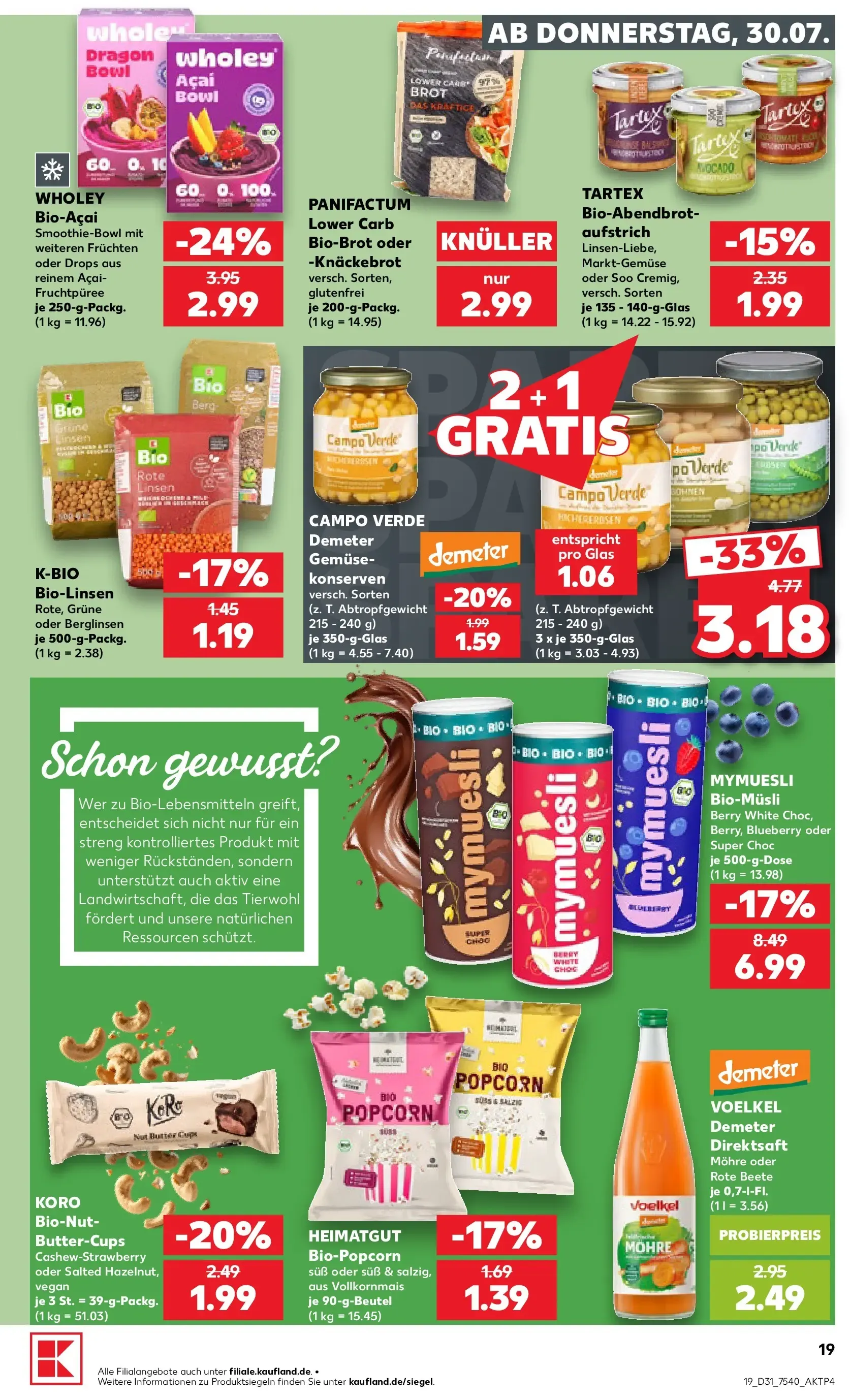 Prospekt Kaufland ab 30.07.2026 » Angebote Online zum Blättern von 30. Juli bis 5. August 2026 - Prospekt seite 19