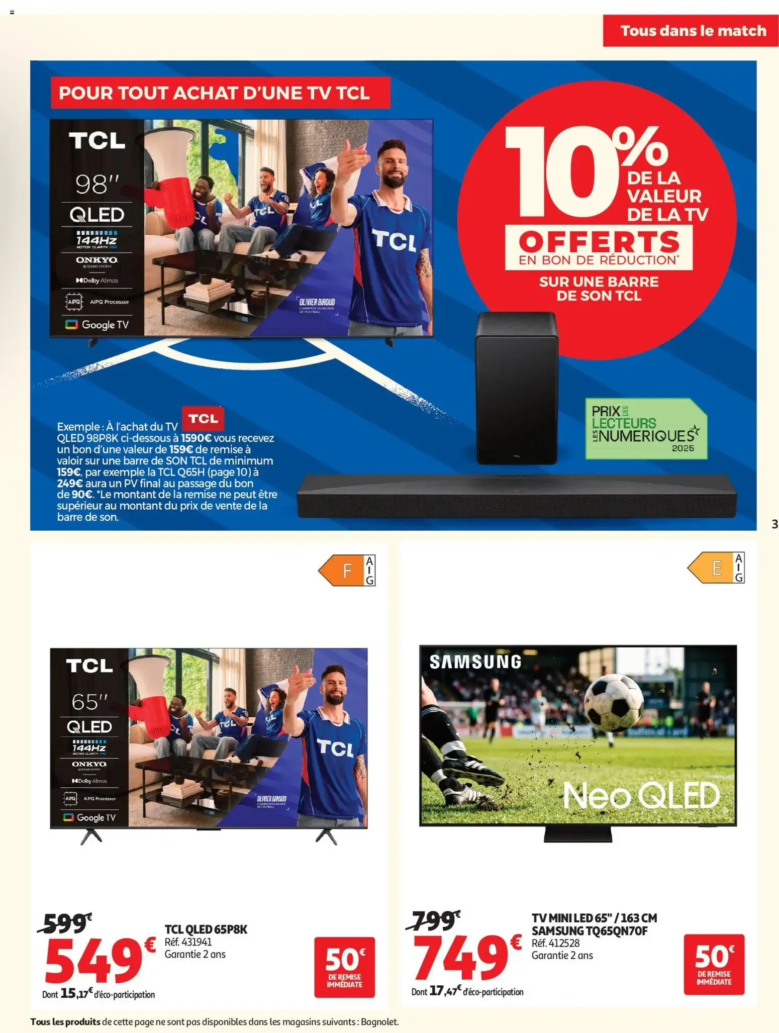Tous dans le match, Pros des bons plans du 26 mai au 14 juin 2026 - Catalogue page 3