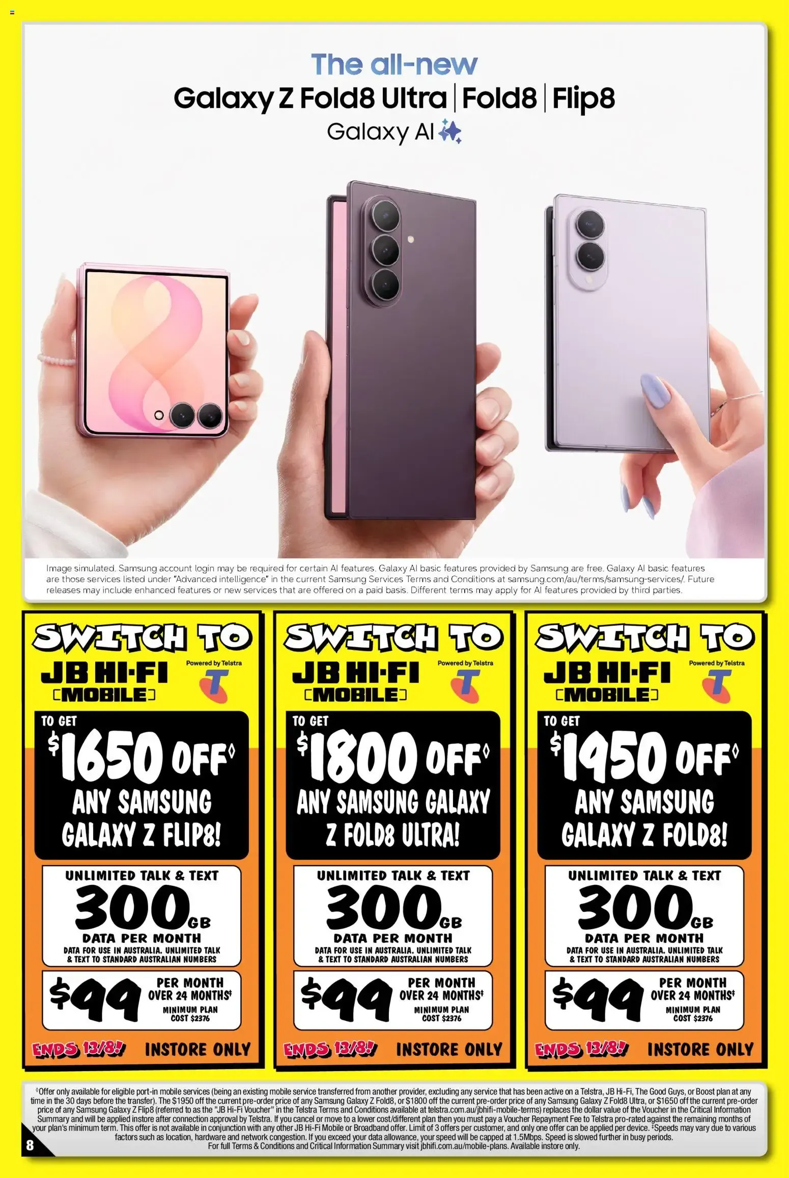 JB Hi-Fi Samsung Galaxy Z Fold8 Ultra | Fold8 Pre-order - Catalogue valid from 23 July to 13 August 2026 - page 8
