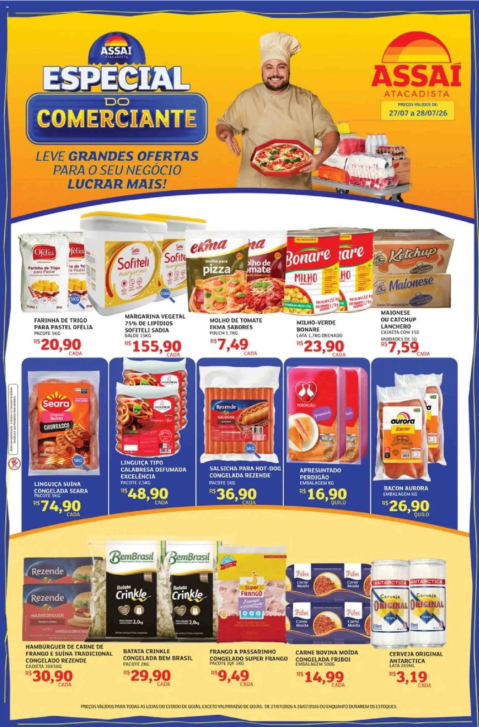 Encarte de Assaí Atacadista Especial do Comerciante 27 de julho até 28 de julho 2026 - Pagina 1